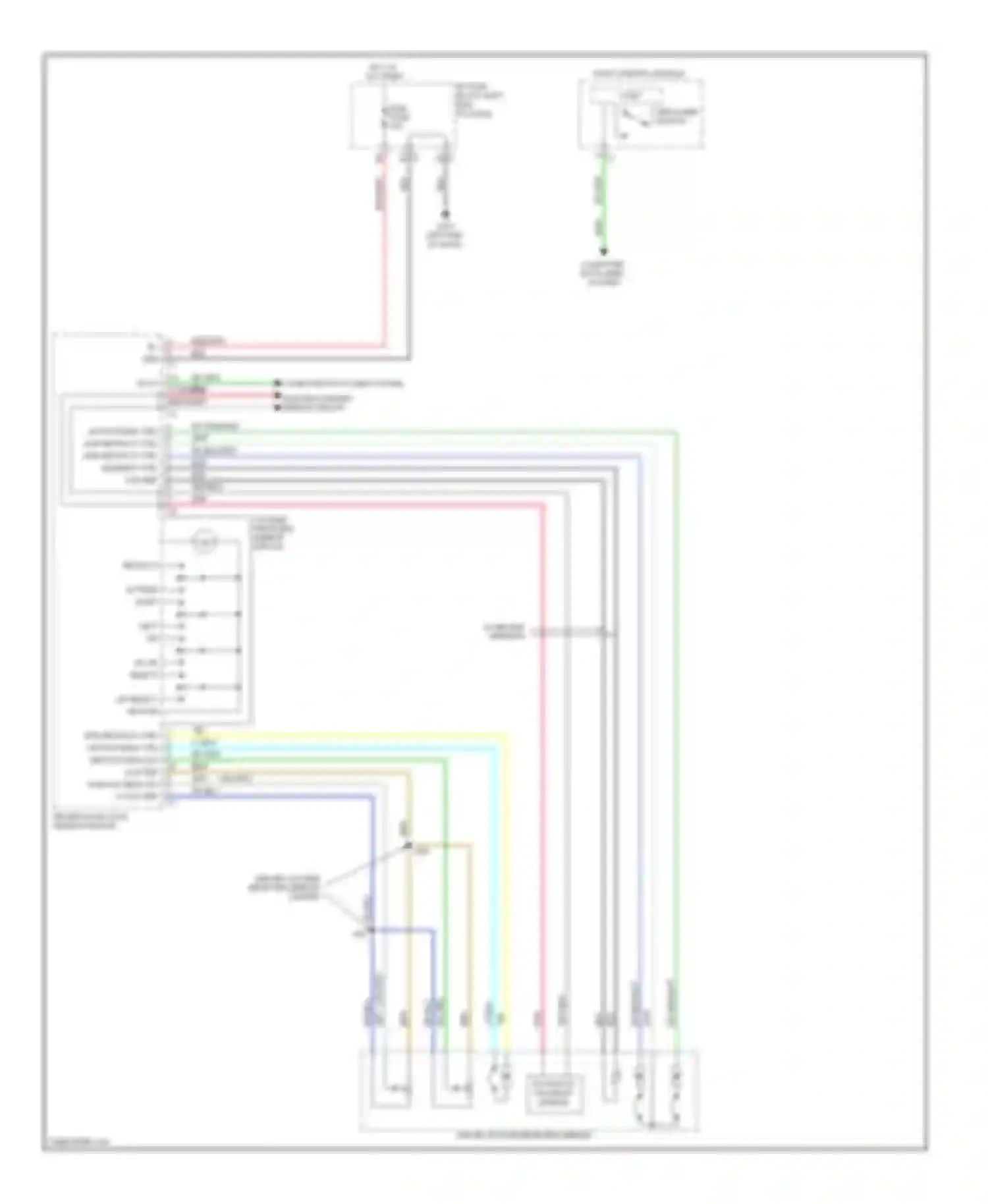 Wiring diagram left dn for Chevrolet Suburban XI (2007-2013)