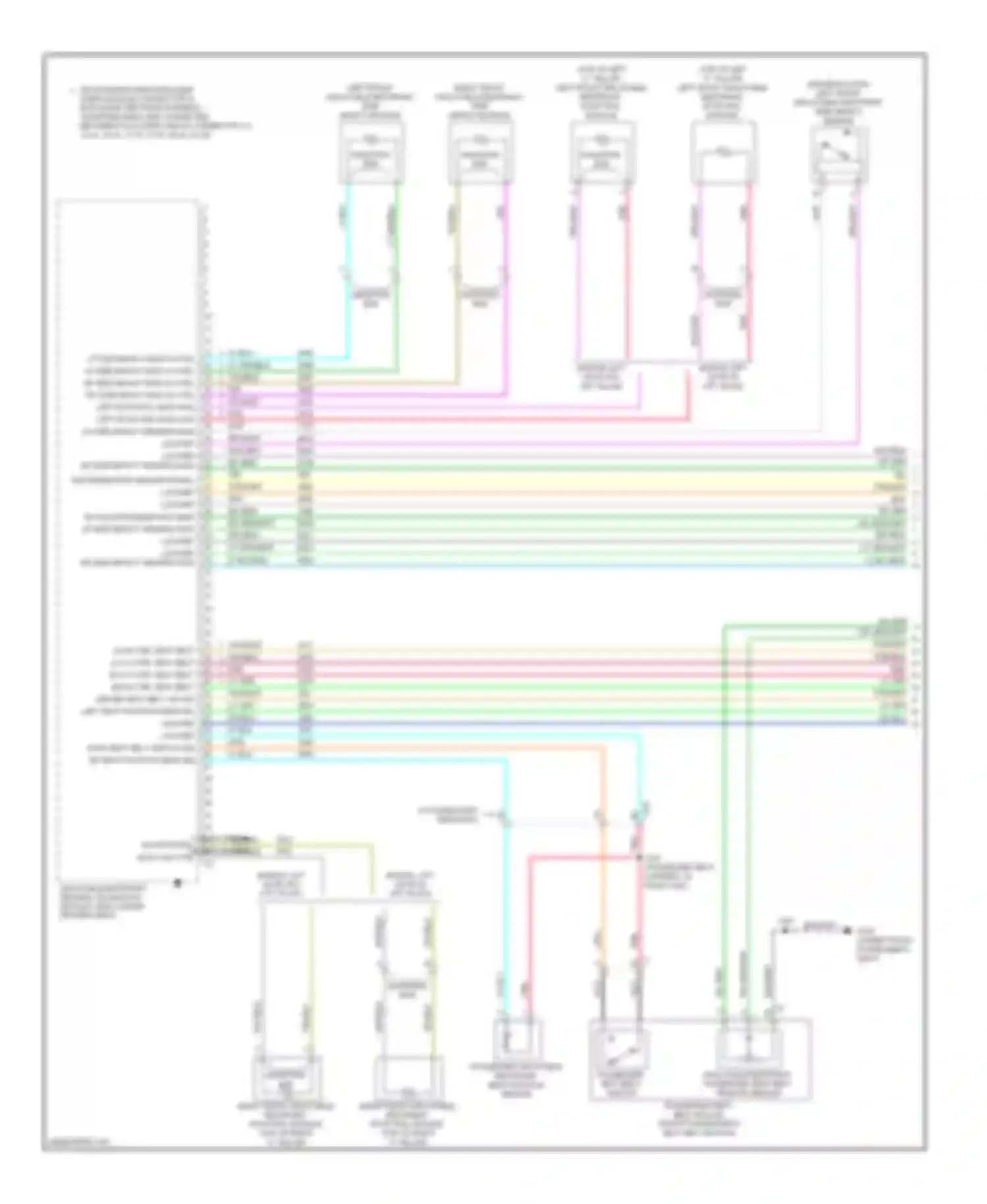 Wiring diagram left front inflatable restraint side impact module for Chevrolet Suburban XI (2007-2013)