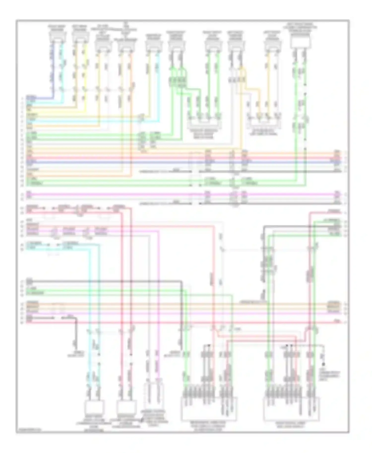 Wiring diagram left front radio volume compensator interior noise microphone for Chevrolet Suburban XI (2007-2013)