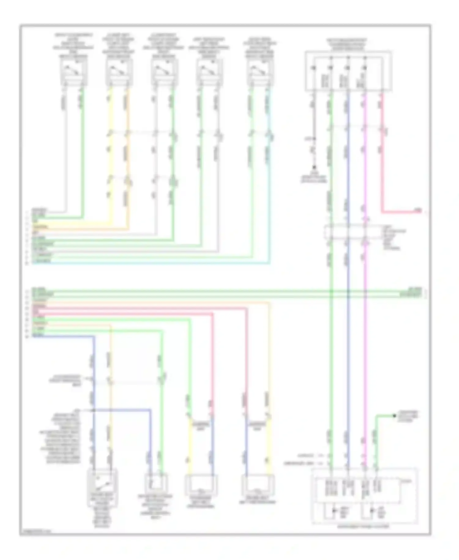 Wiring diagram left i/p junction block (left end for Chevrolet Suburban XI (2007-2013)