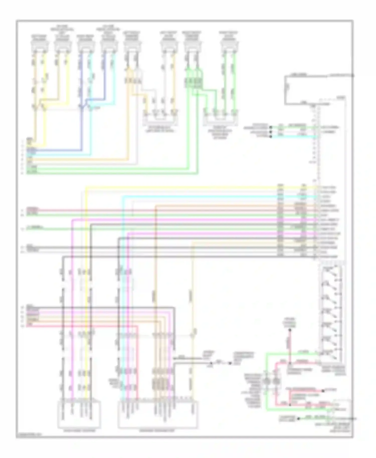 Wiring diagram left rear speaker for Chevrolet Suburban XI (2007-2013)