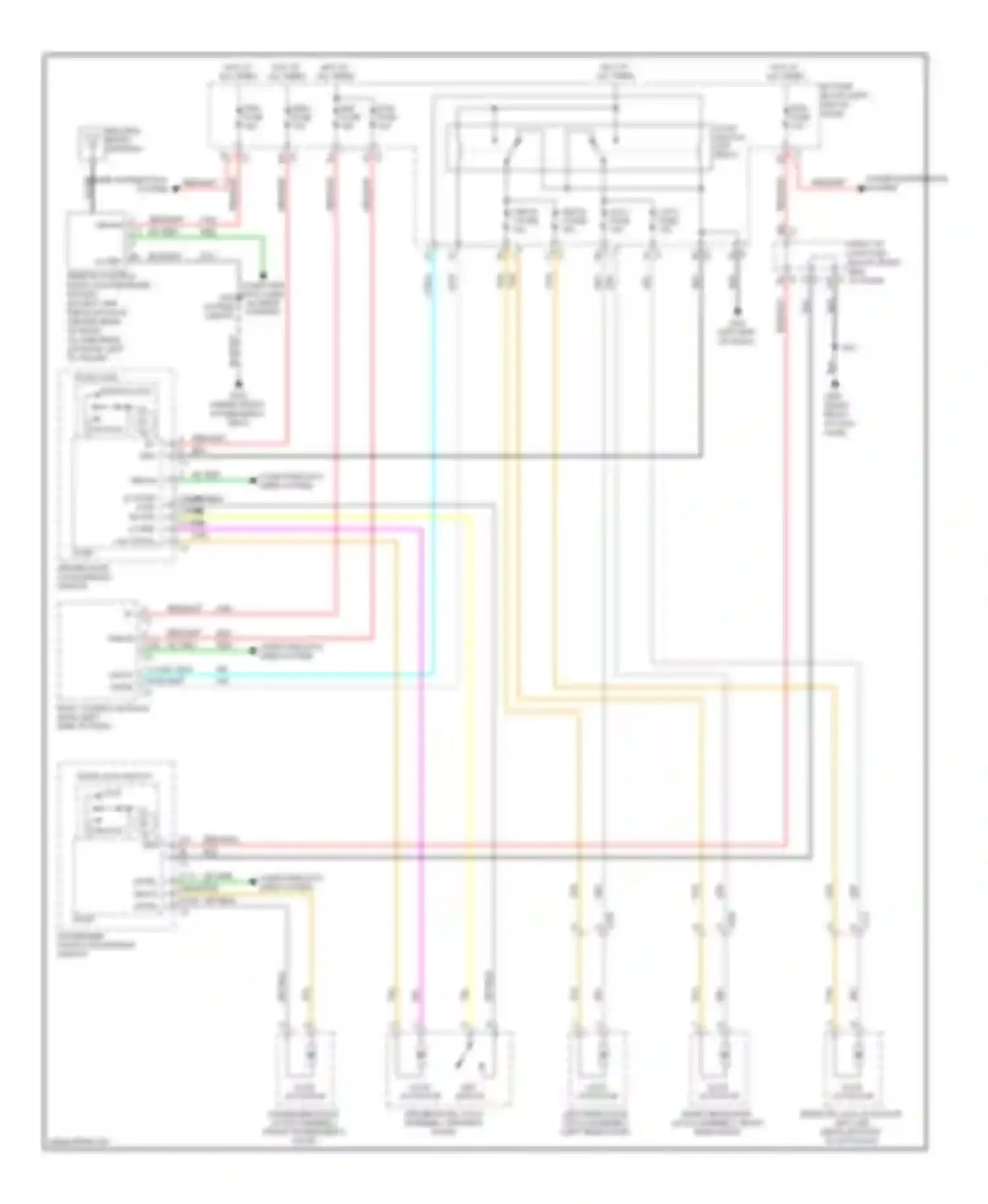 Wiring diagram lf door ajar sw sig lo ref lck cntrl unlck cntrl 13 5 7 8 for Chevrolet Suburban XI (2007-2013)