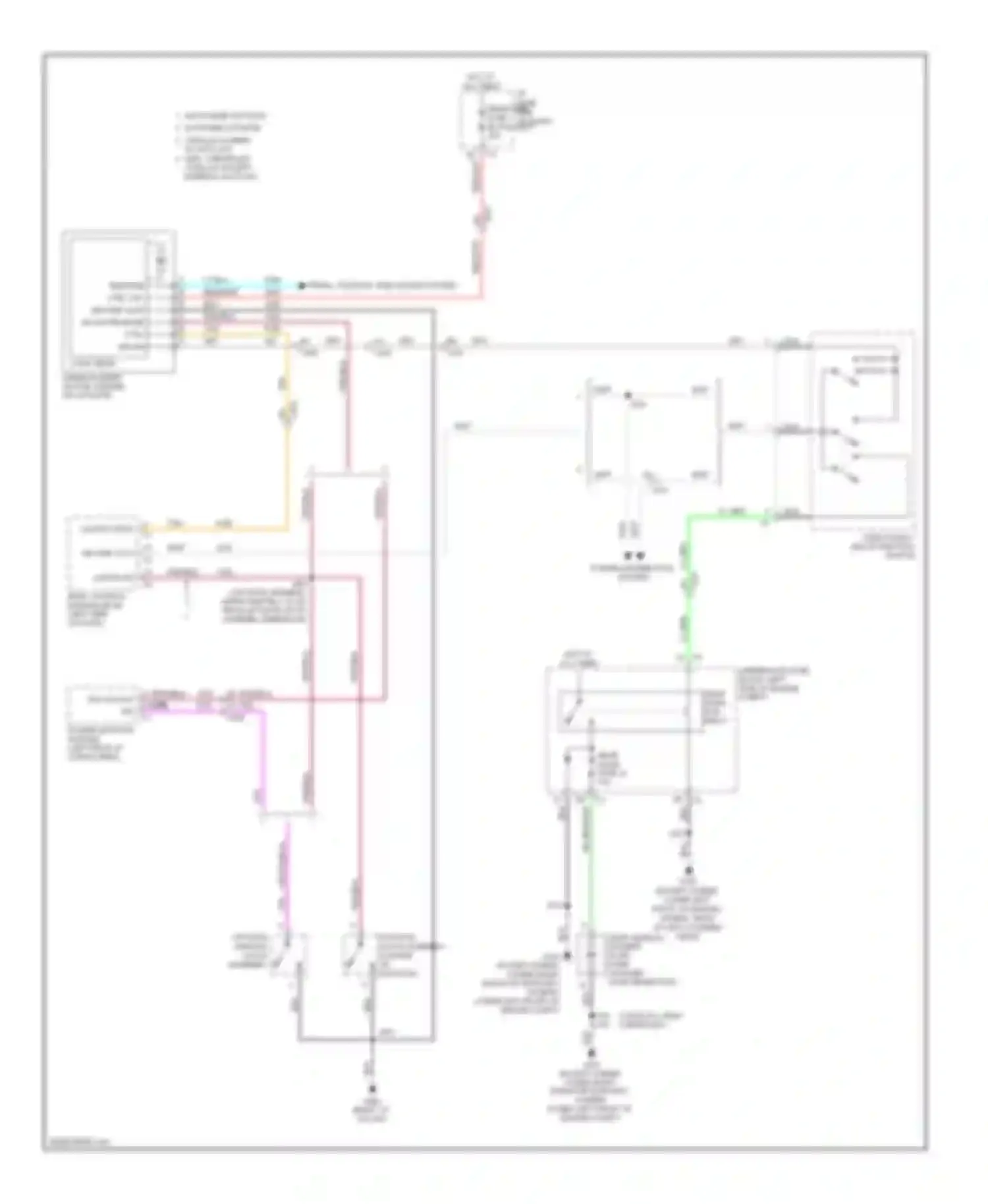 Wiring diagram liftgate window latch assembly for Chevrolet Suburban XI (2007-2013)