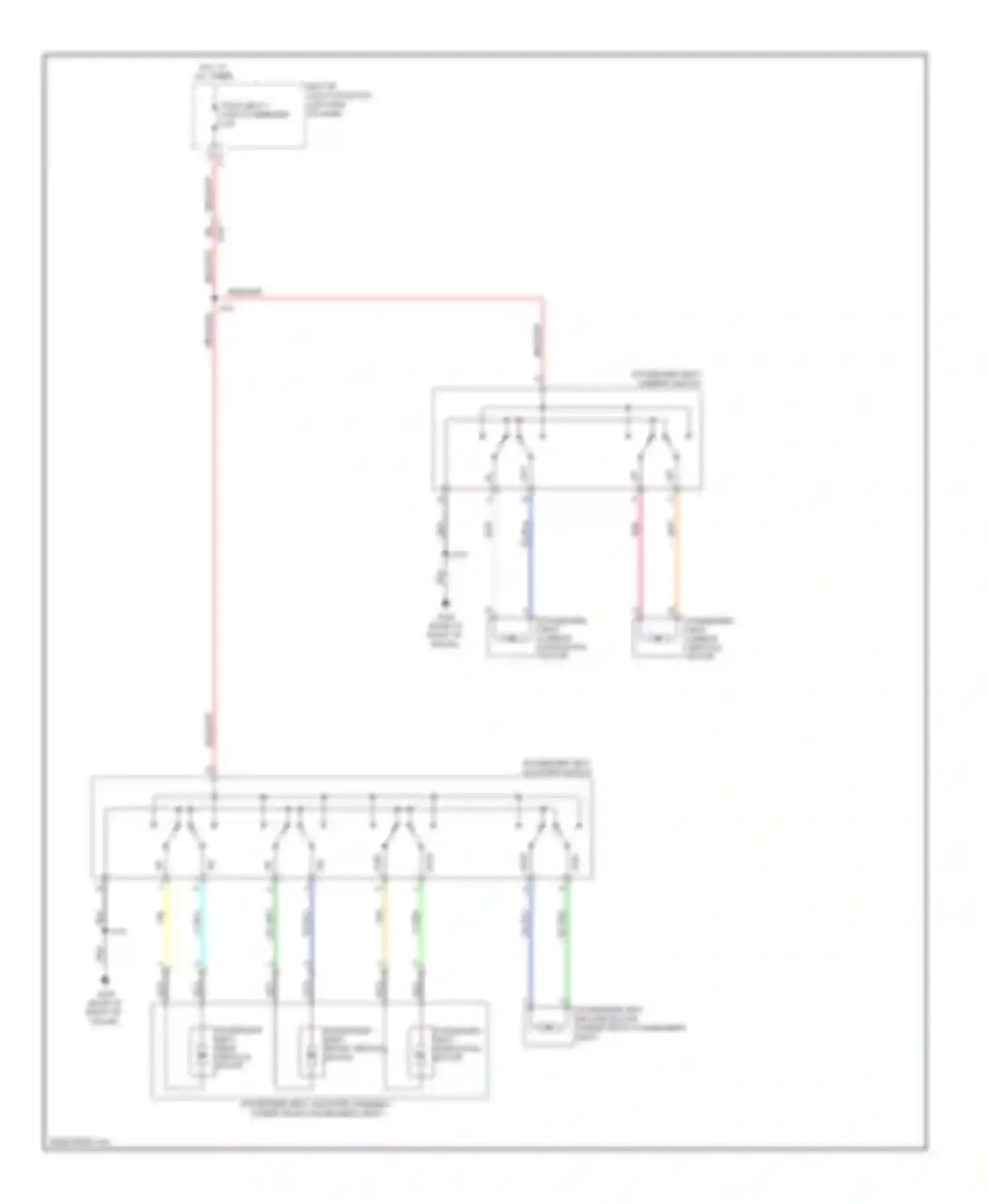 Wiring diagram pass seat 1 circuit breaker for Chevrolet Suburban XI (2007-2013)