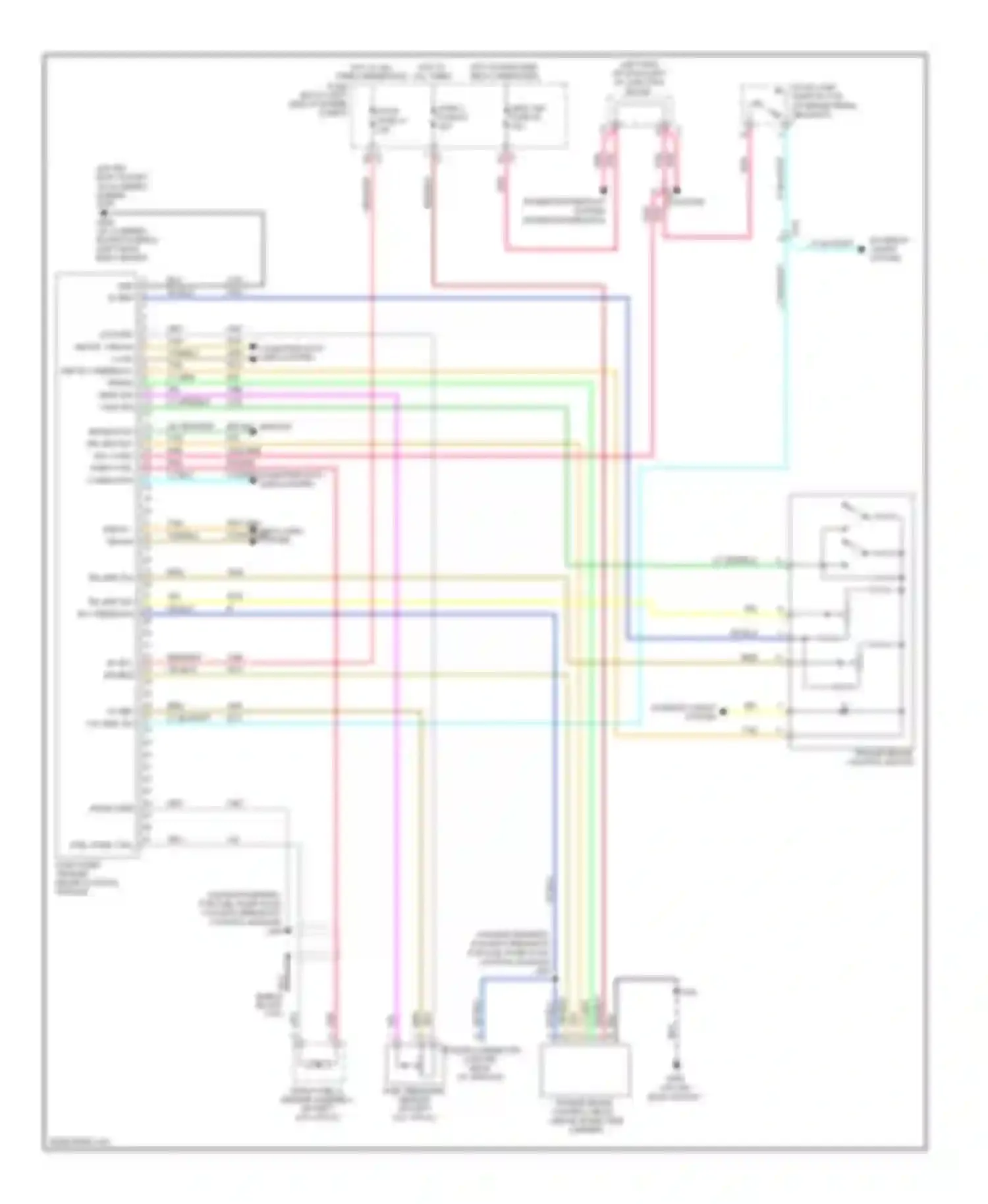 Wiring diagram power distribution system power distribution system for Chevrolet Suburban XI (2007-2013)