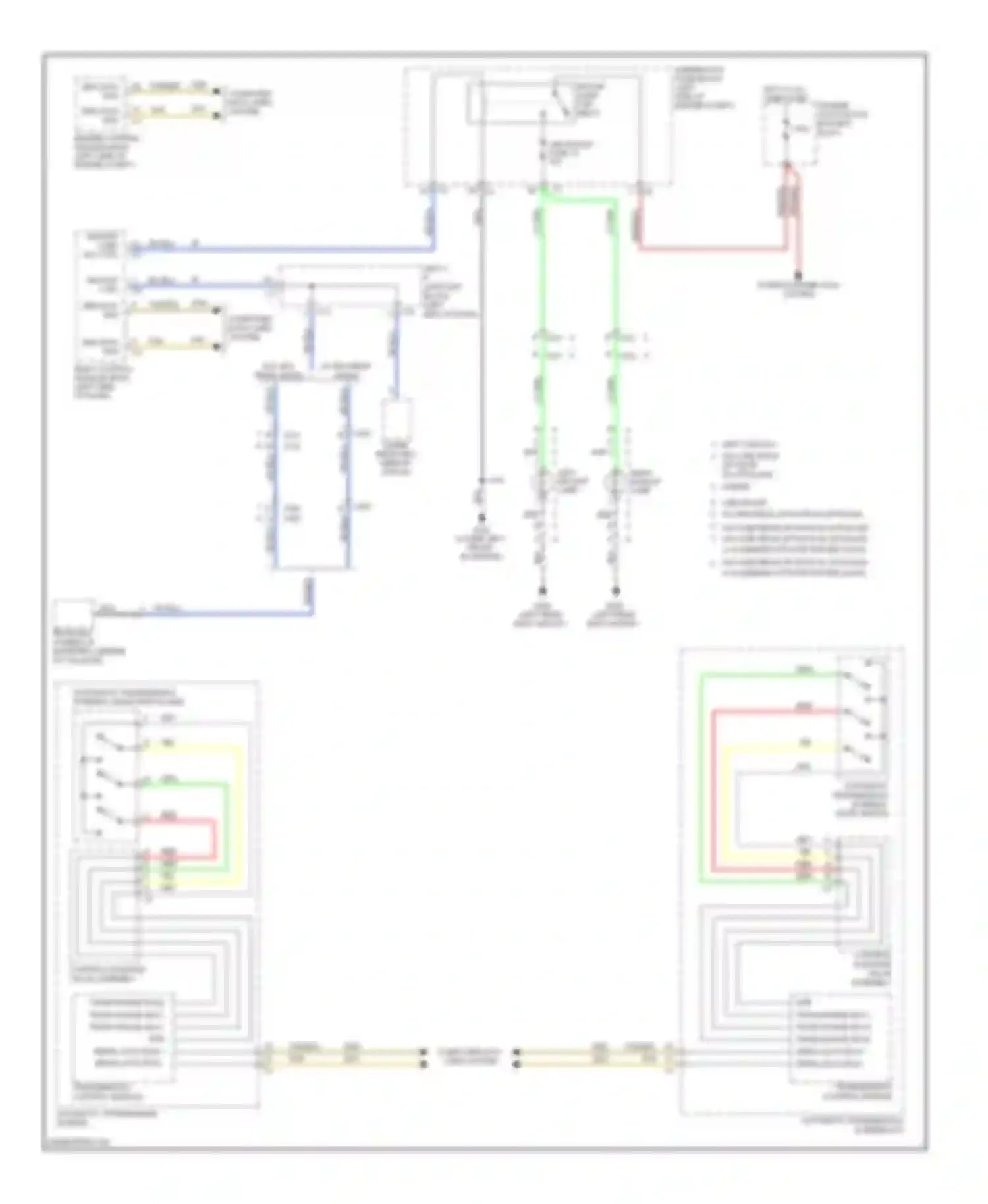 Wiring diagram transmission control module for Chevrolet Suburban XI (2007-2013)
