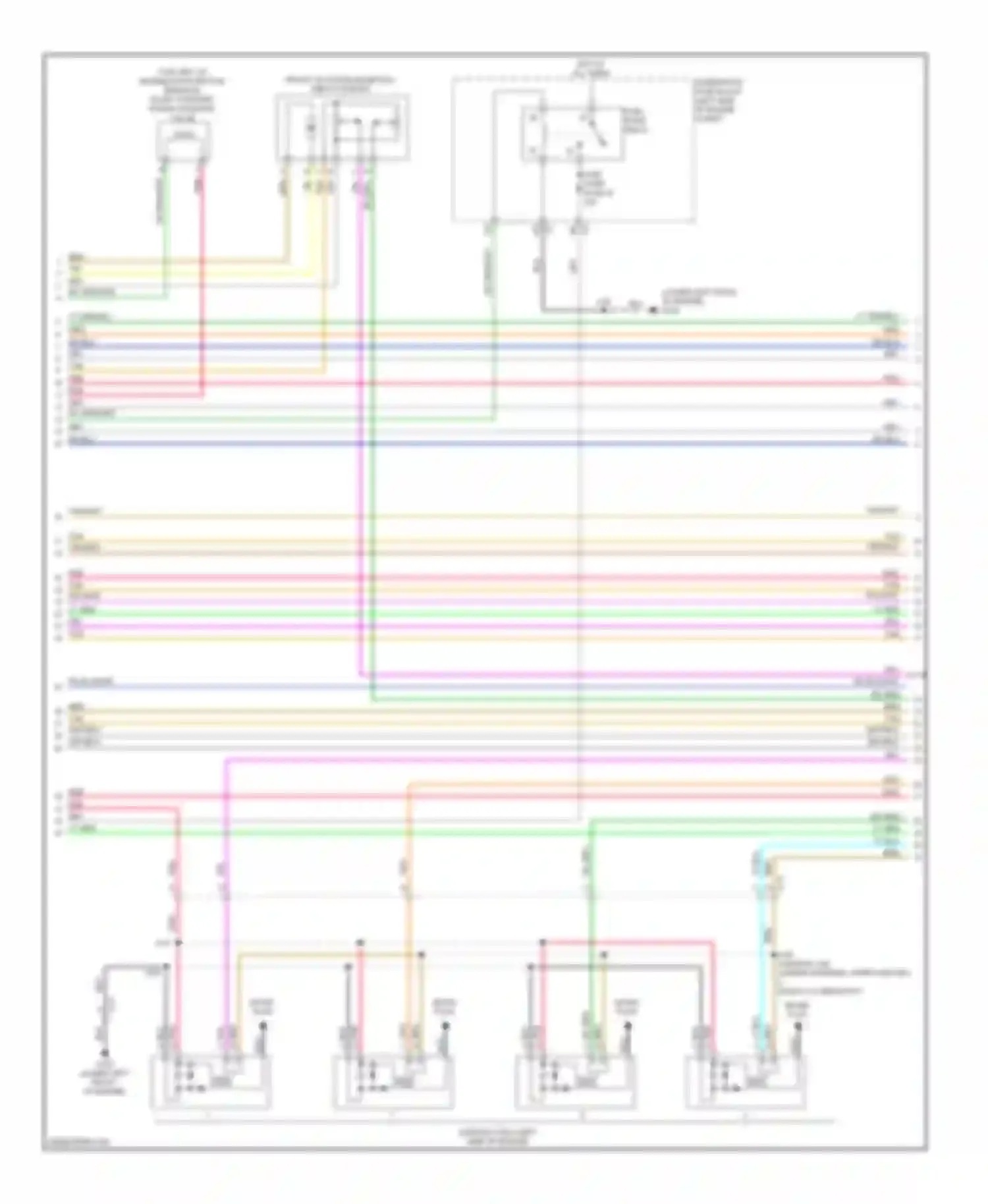 Wiring diagram underhood fuse block (left side of engine for Chevrolet Suburban XI (2007-2013)