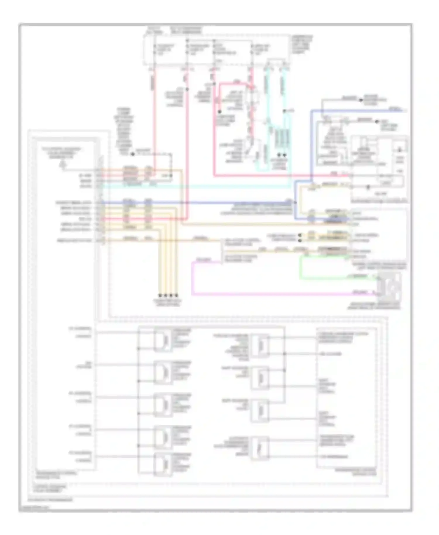 Wiring diagram w/ active control transfer case for Chevrolet Suburban XI (2007-2013)