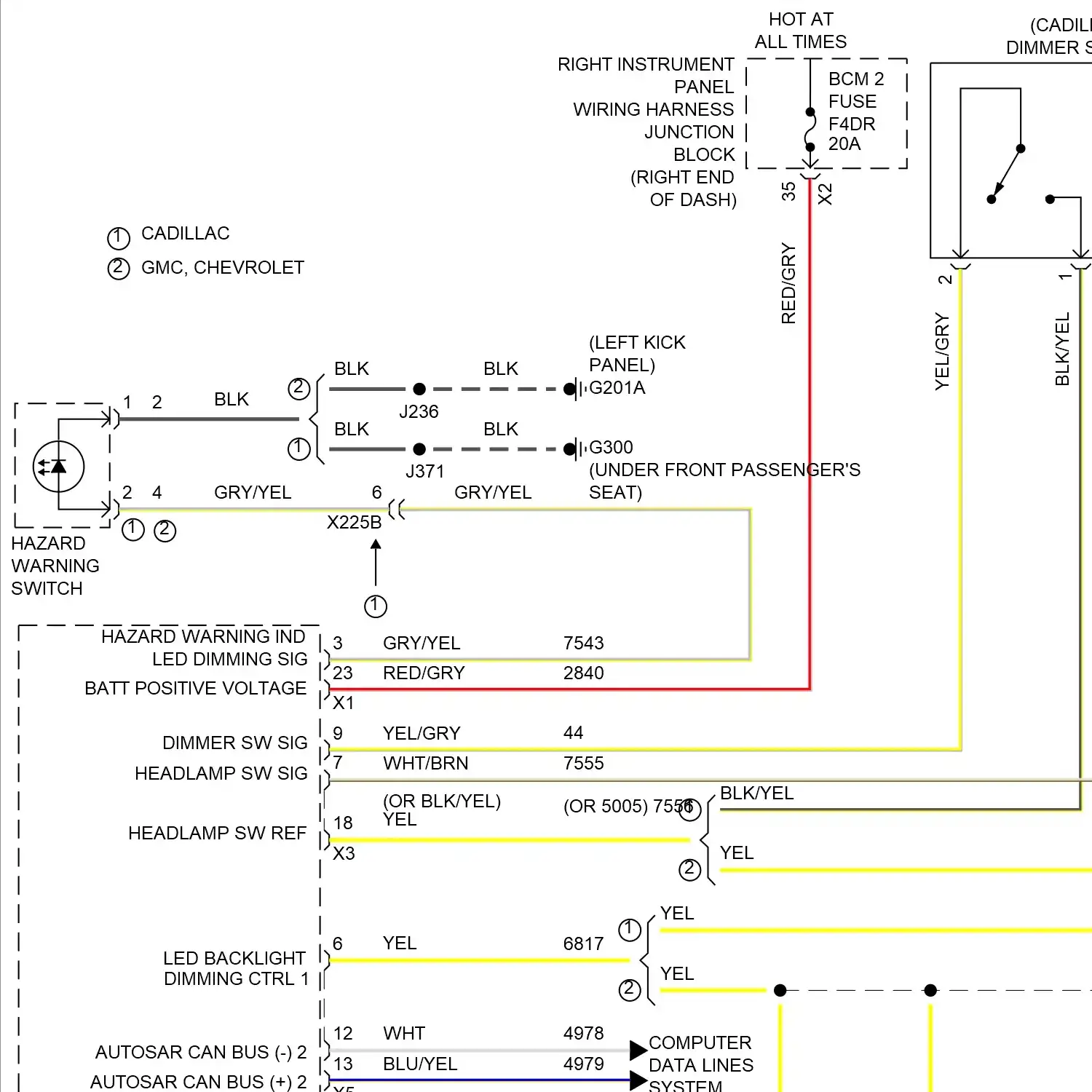 demo - Instrument illumination circuit (1 of 4) Instrument illumination circuit (1 of 4)