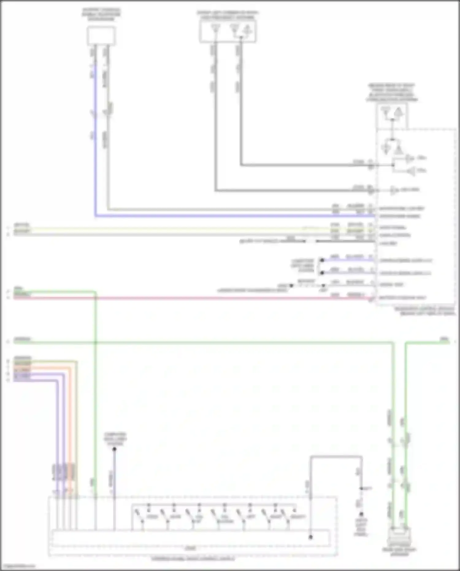 Car Wiring Diagrams for Suburban Chevrolet XIII (2020-2024): Radio circuit, mid/high level (2 of 3)