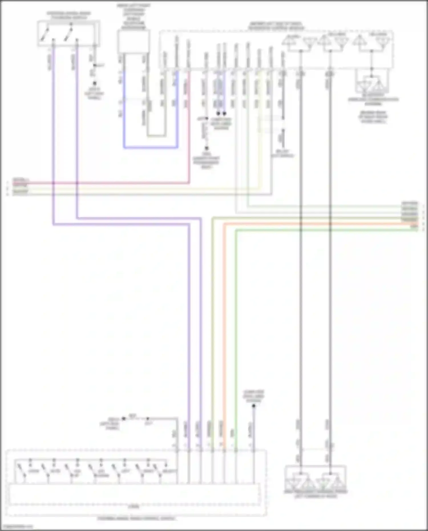 Wiring diagram audio sig + for Chevrolet Suburban XIII (2020-2024) (2 of 4)