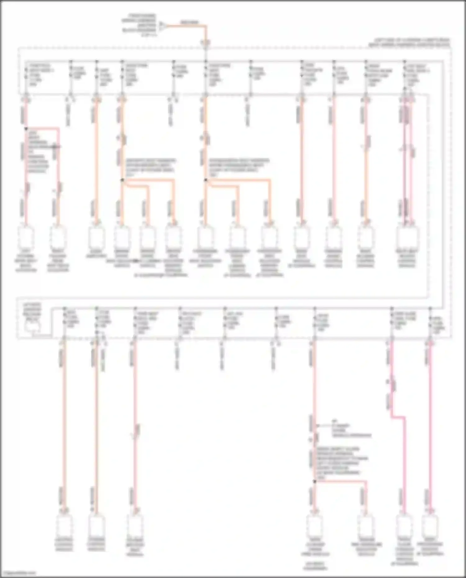 Wiring diagram front floor console control module for Chevrolet Suburban XIII (2020-2024) (3 of 3)
