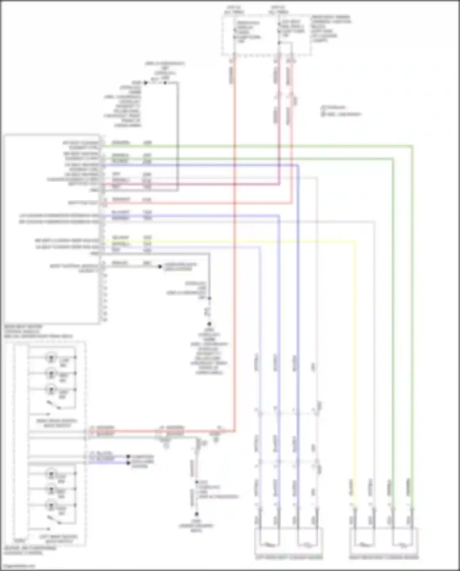 Wiring diagram heater, air conditioning auxiliary control for Chevrolet Suburban XIII (2020-2024) (5 of 5)