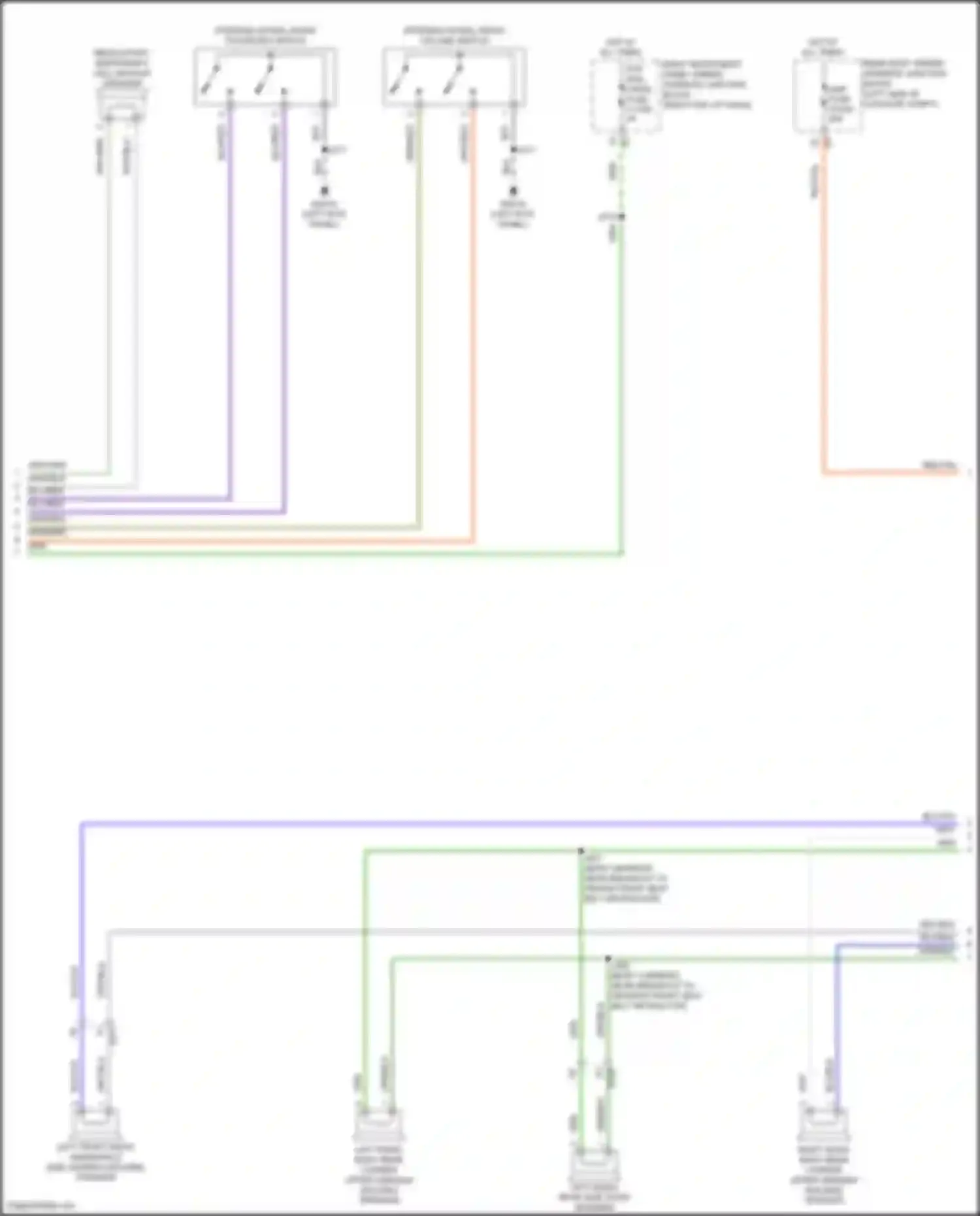 Wiring diagram left front radio windshield side garnish molding speaker for Chevrolet Suburban XIII (2020-2024) (1 of 4)