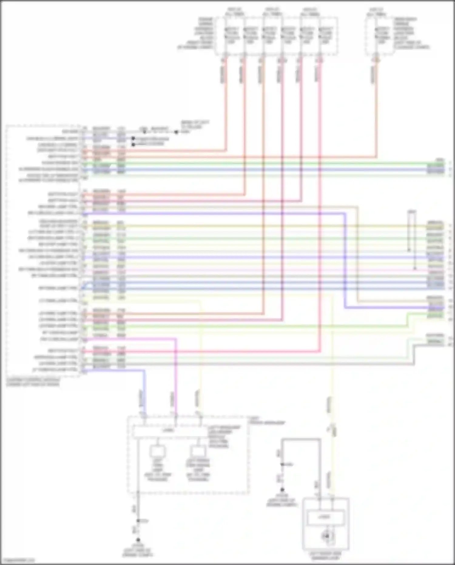 Wiring diagram lf turn sig lamp ctrl for Chevrolet Suburban XIII (2020-2024) (1 of 1)