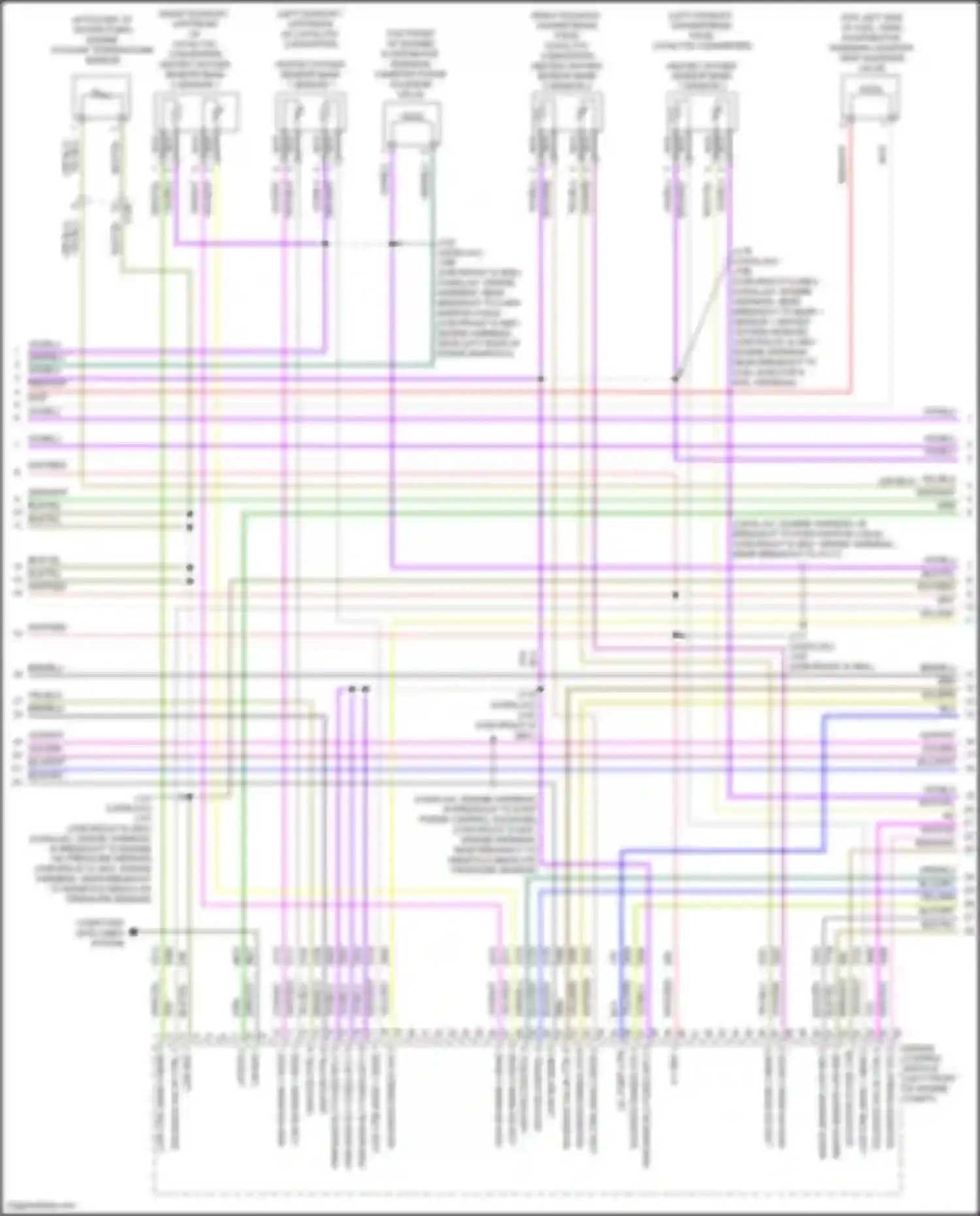Wiring diagram low ctrl bank 1 sens 2 for Chevrolet Suburban XIII (2020-2024) (1 of 2)