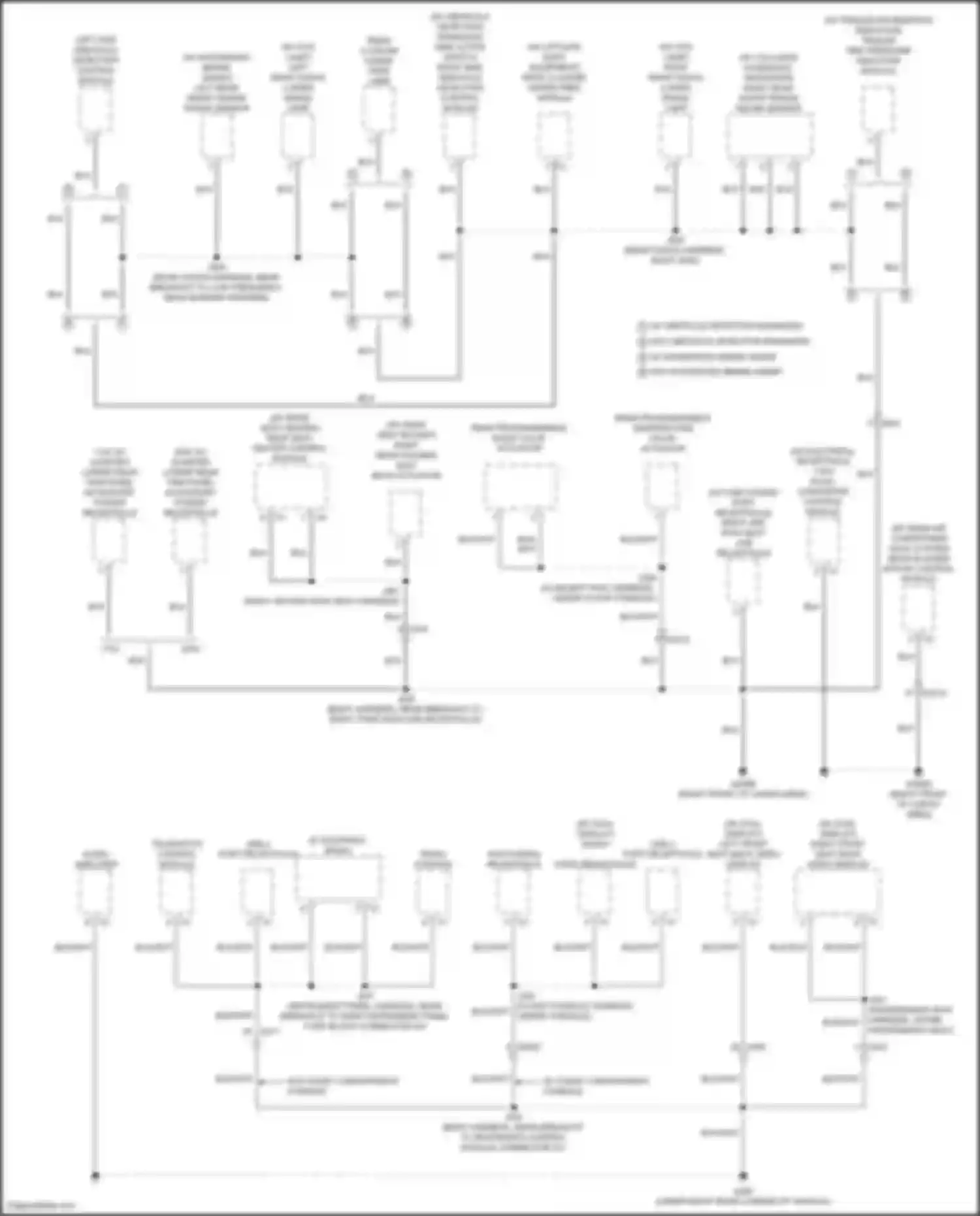 Wiring diagram right rear short range radar sensor for Chevrolet Suburban XIII (2020-2024) (1 of 1)