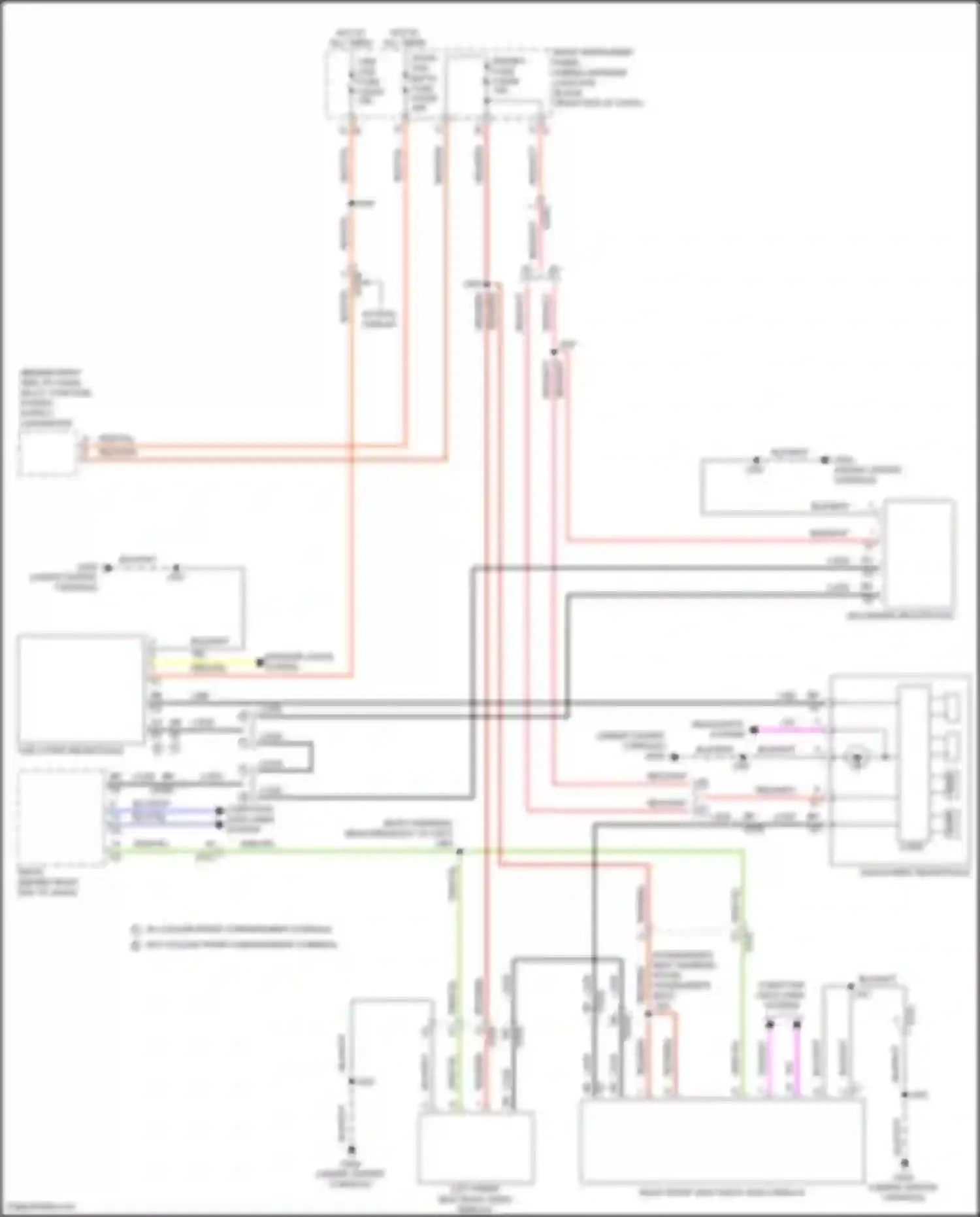 Wiring diagram w/ dual display for Chevrolet Suburban XIII (2020-2024) (2 of 2)