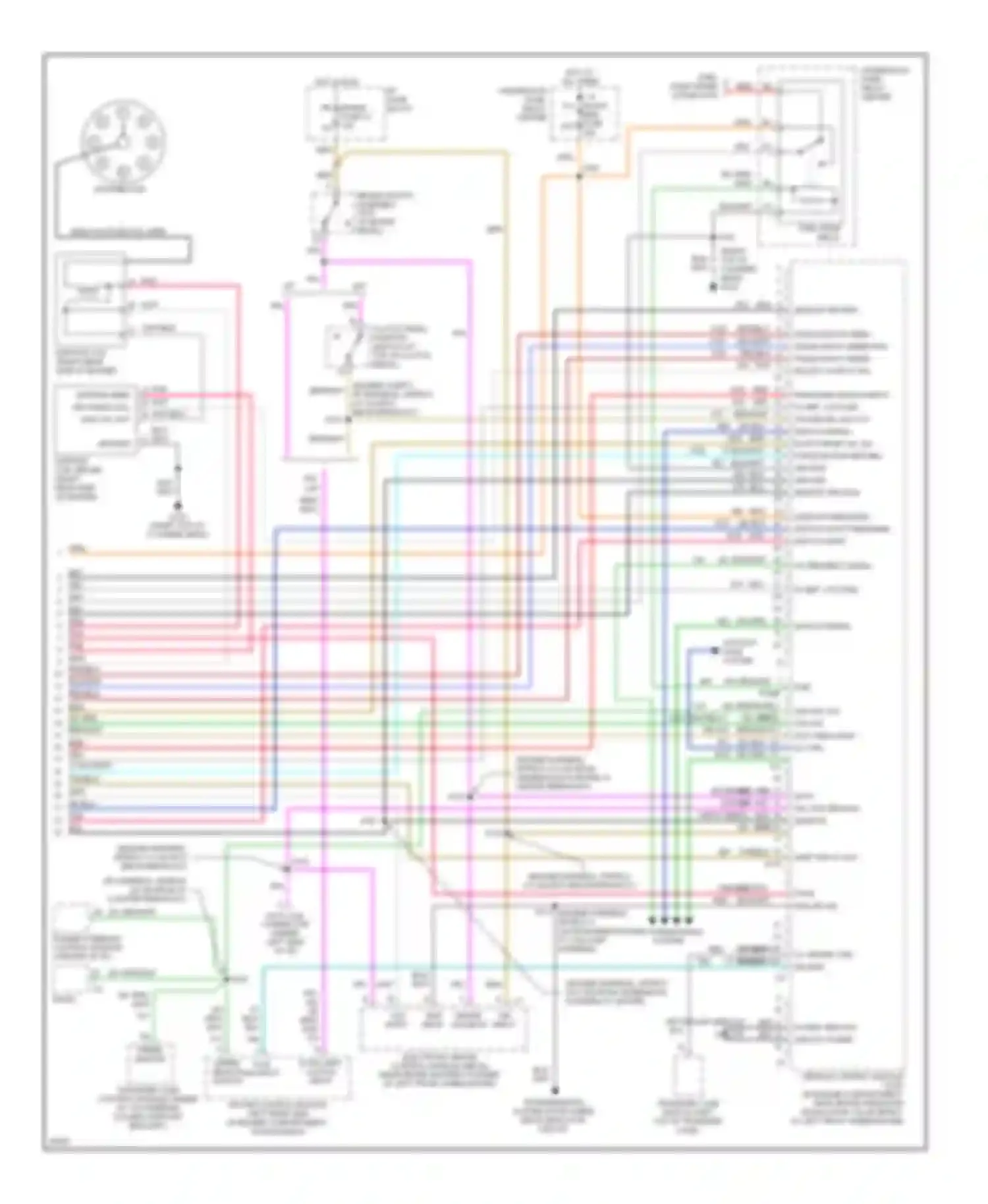 Tahoe Chevrolet I (1995-1999): Wiring diagram engine performance 5.7l (vin r)s (4 of 4)