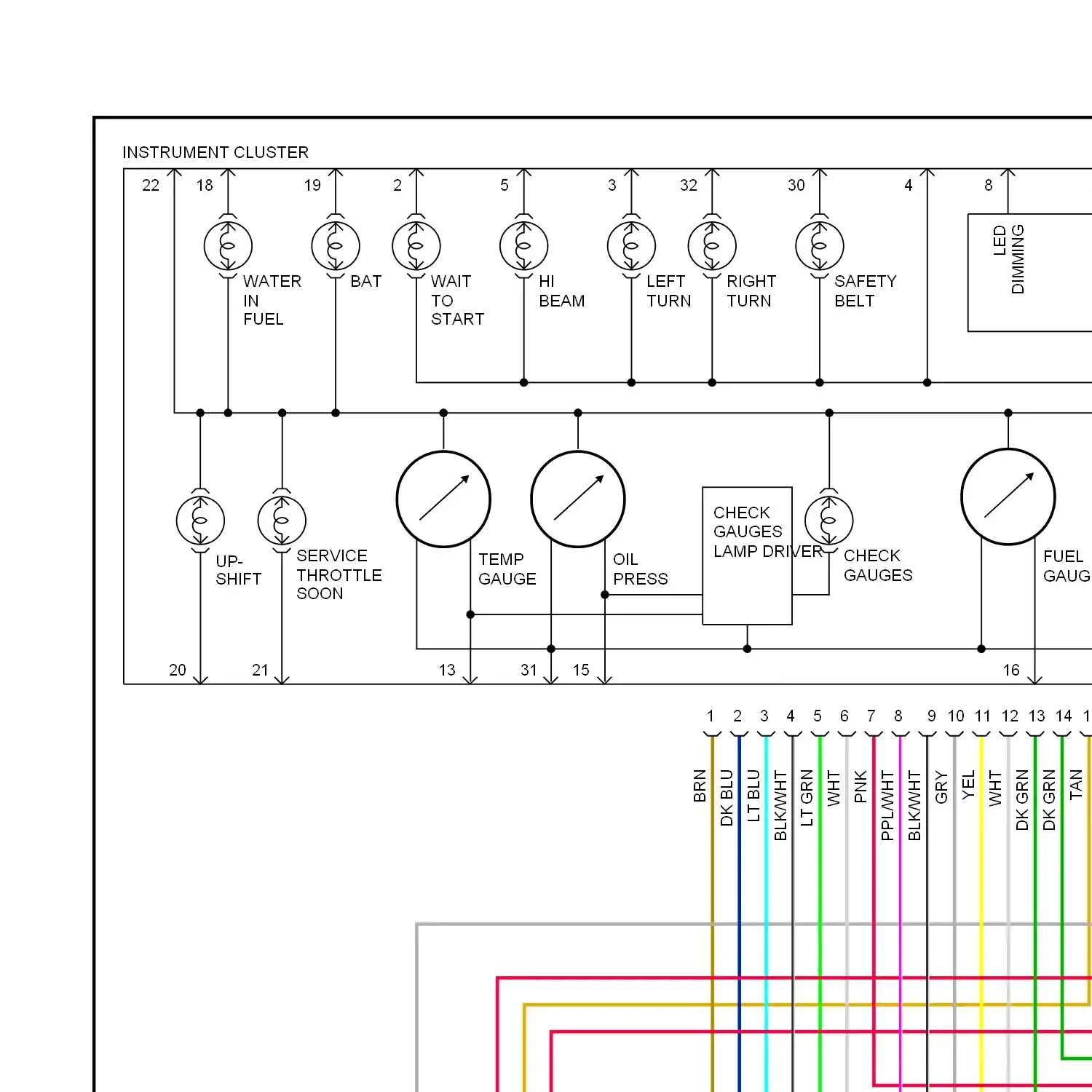 demo - 6.5l (vin s), instrument cluster circuit (1 of 2) 6.5l (vin s), instrument cluster circuit (1 of 2)