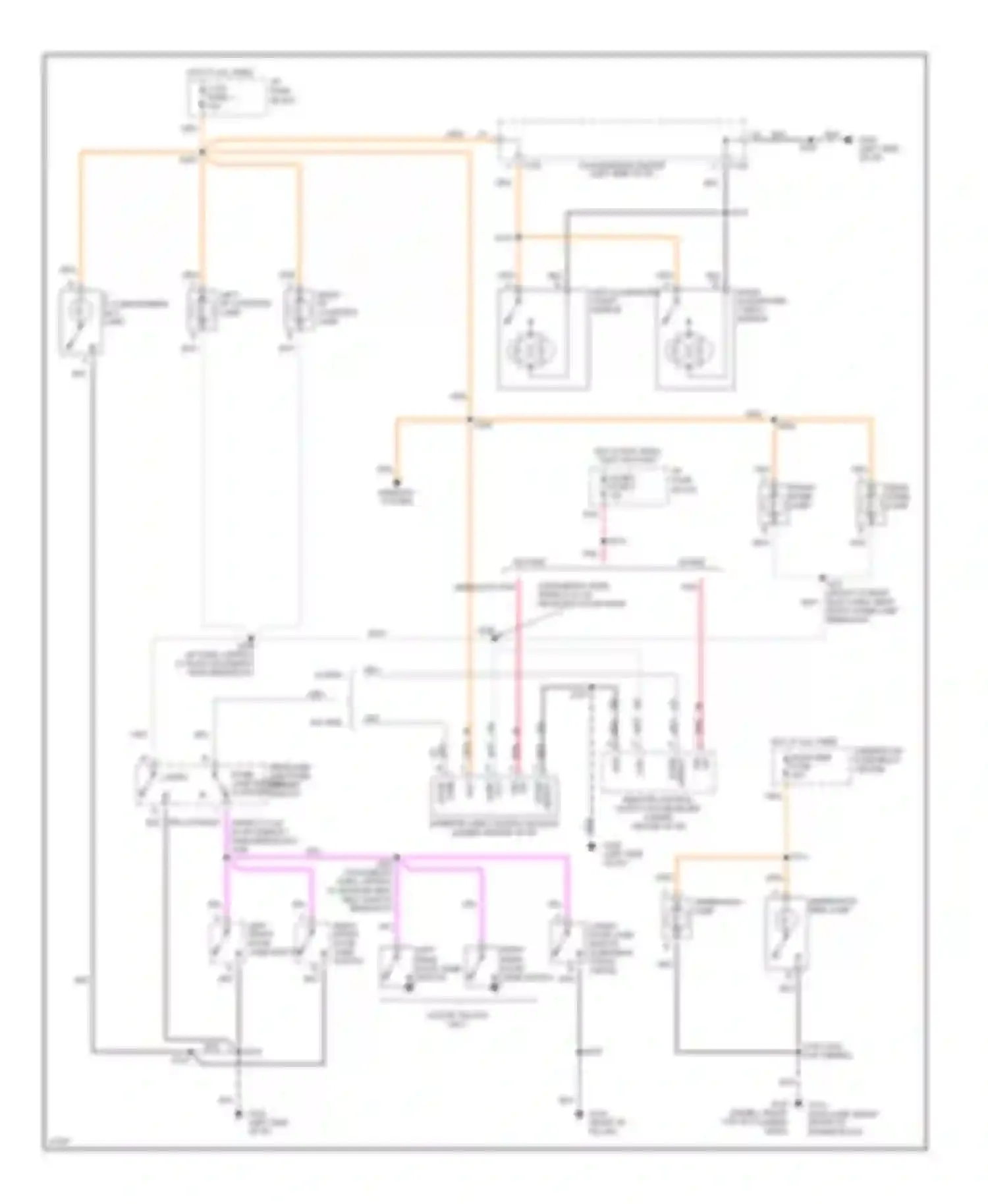 Tahoe Chevrolet I (1995-1999): Courtesy lamps circuit