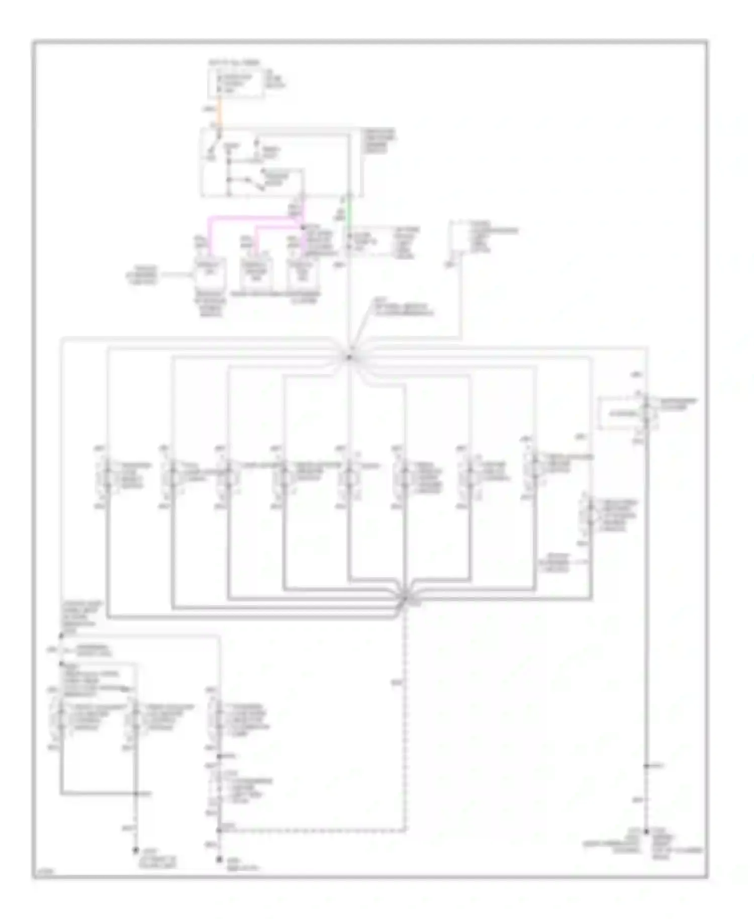 Tahoe Chevrolet I (1995-1999): Instrument illumination circuit (1 of 2)