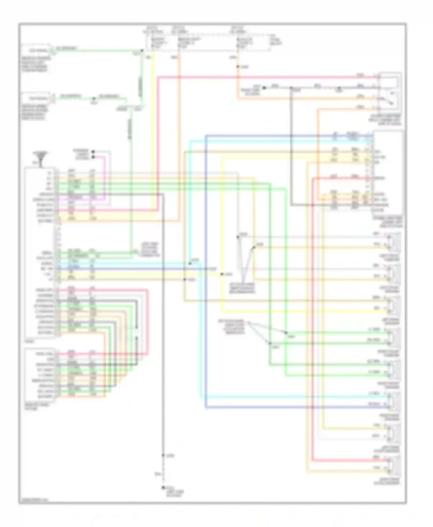 Tahoe Chevrolet I (1995-1999): Radio circuits, with amplifier