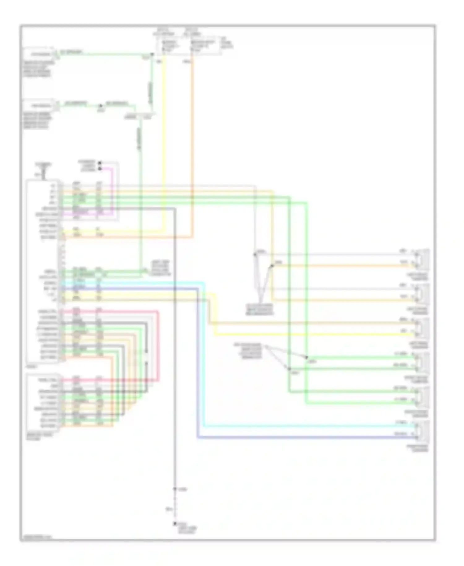 Tahoe Chevrolet I (1995-1999): Radio circuits, without amplifier