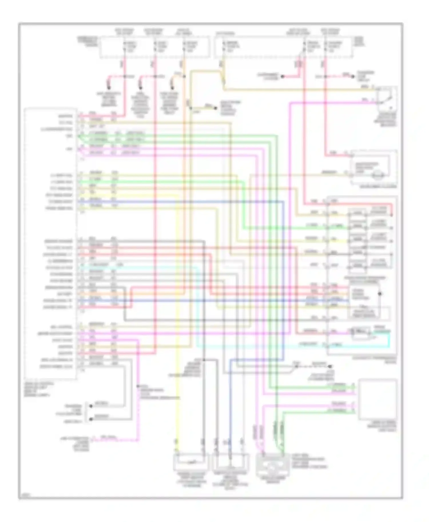 Tahoe Chevrolet I (1995-1999): 5.7l (vin r), transmission circuit, 4l60-e