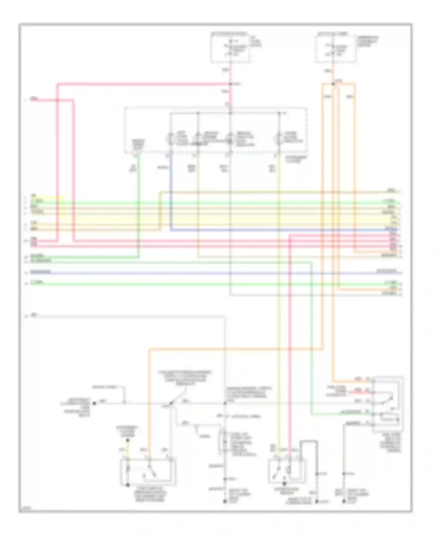 Wiring diagram instrument cluster system for Chevrolet Tahoe I (1995-1999) (1 of 1)