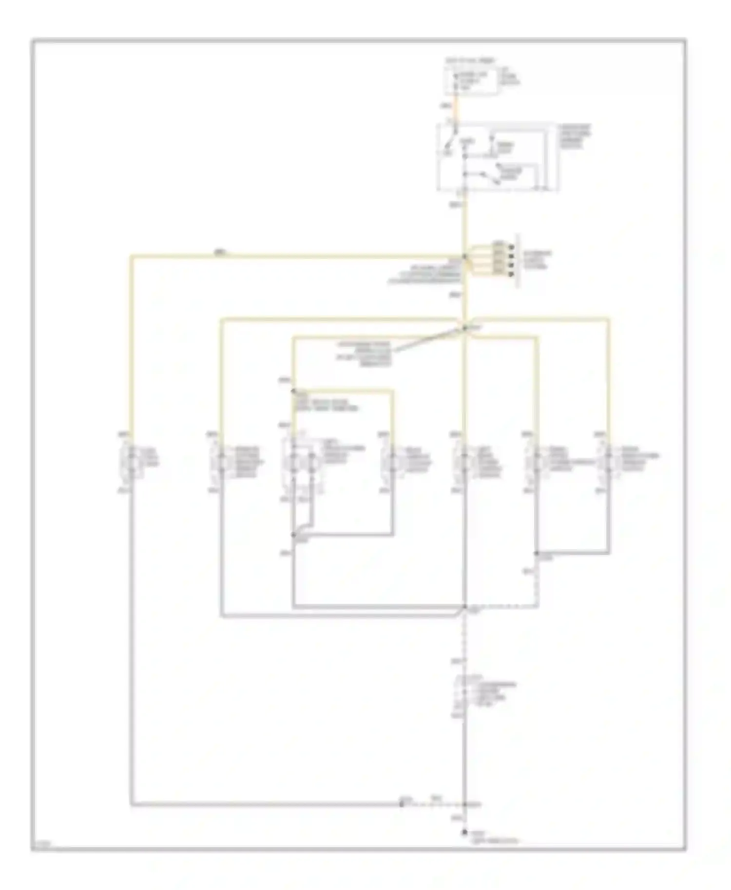 Wiring diagram left front power window switch for Chevrolet Tahoe I (1995-1999) (1 of 1)