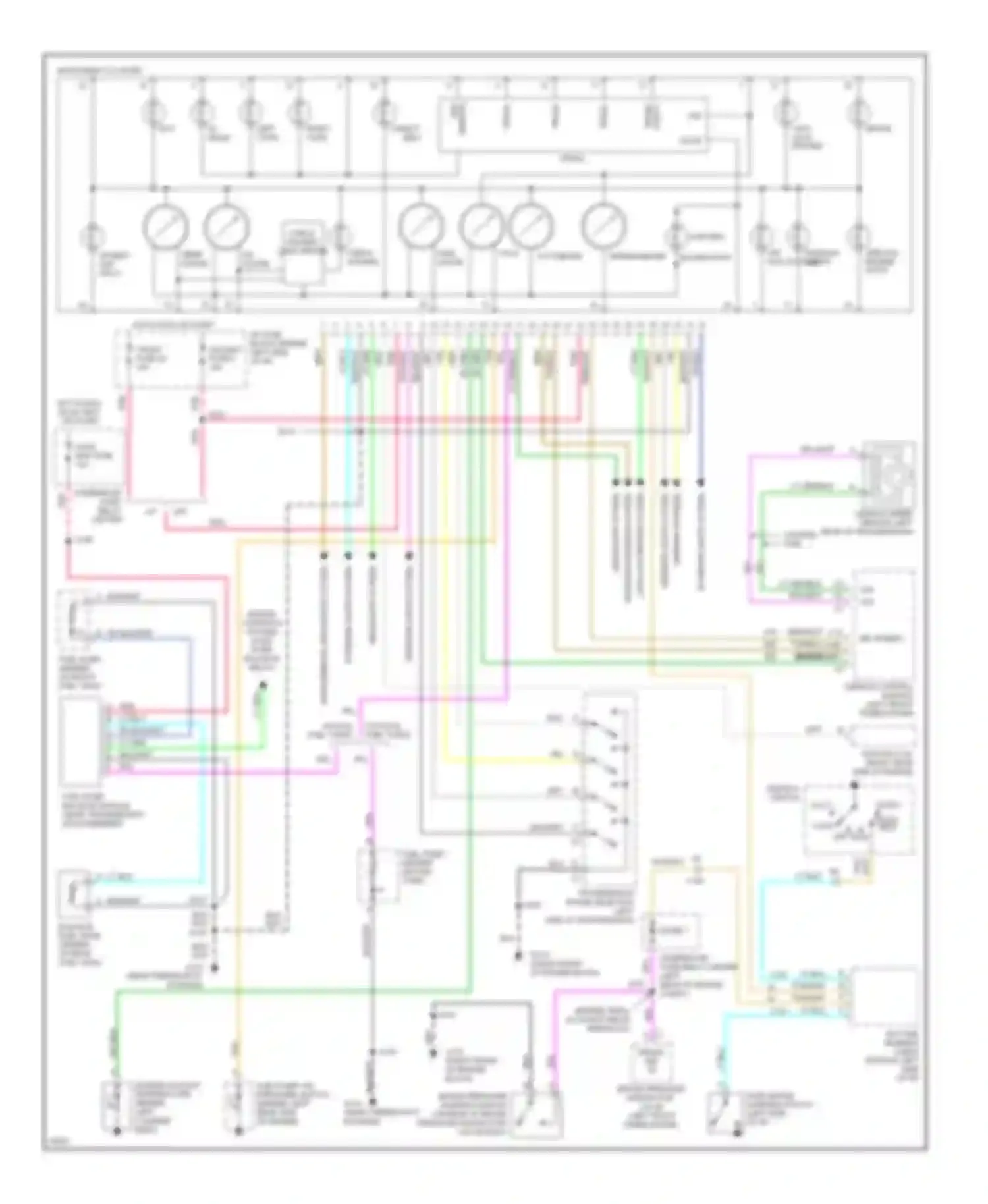 Wiring diagram run for Chevrolet Tahoe I (1995-1999) (1 of 7)