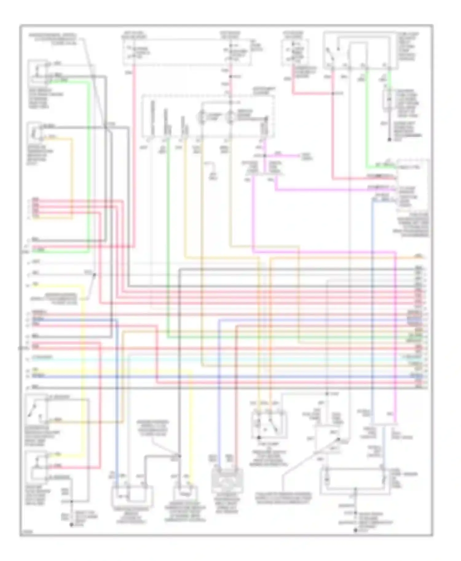 Wiring diagram service engine soon indicator for Chevrolet Tahoe I (1995-1999) (1 of 2)
