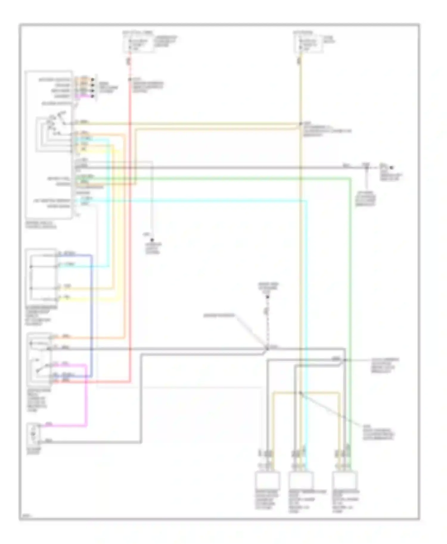 Wiring diagram underhood fuse-relay center for Chevrolet Tahoe I (1995-1999) (5 of 20)