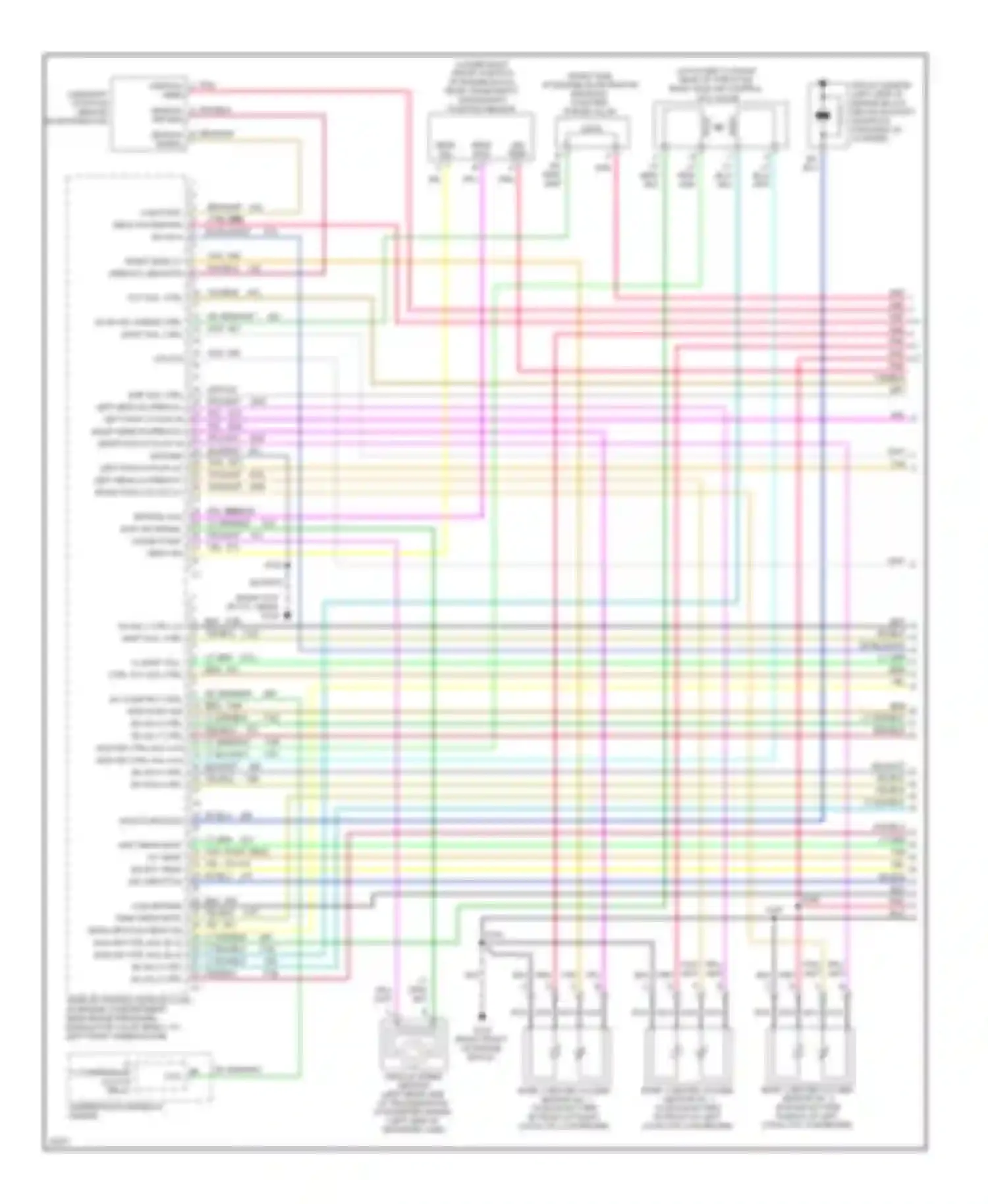 Wiring diagram underhood fuse-relay center for Chevrolet Tahoe I (1995-1999) (7 of 20)