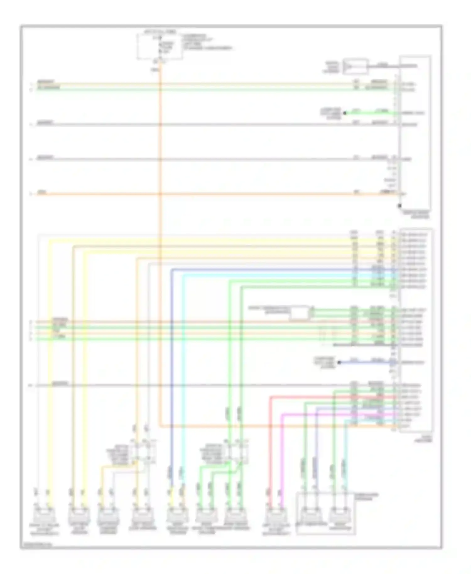 Wiring diagram lf aud + rt aud + for Chevrolet Tahoe II (1999-2006) (2 of 2)
