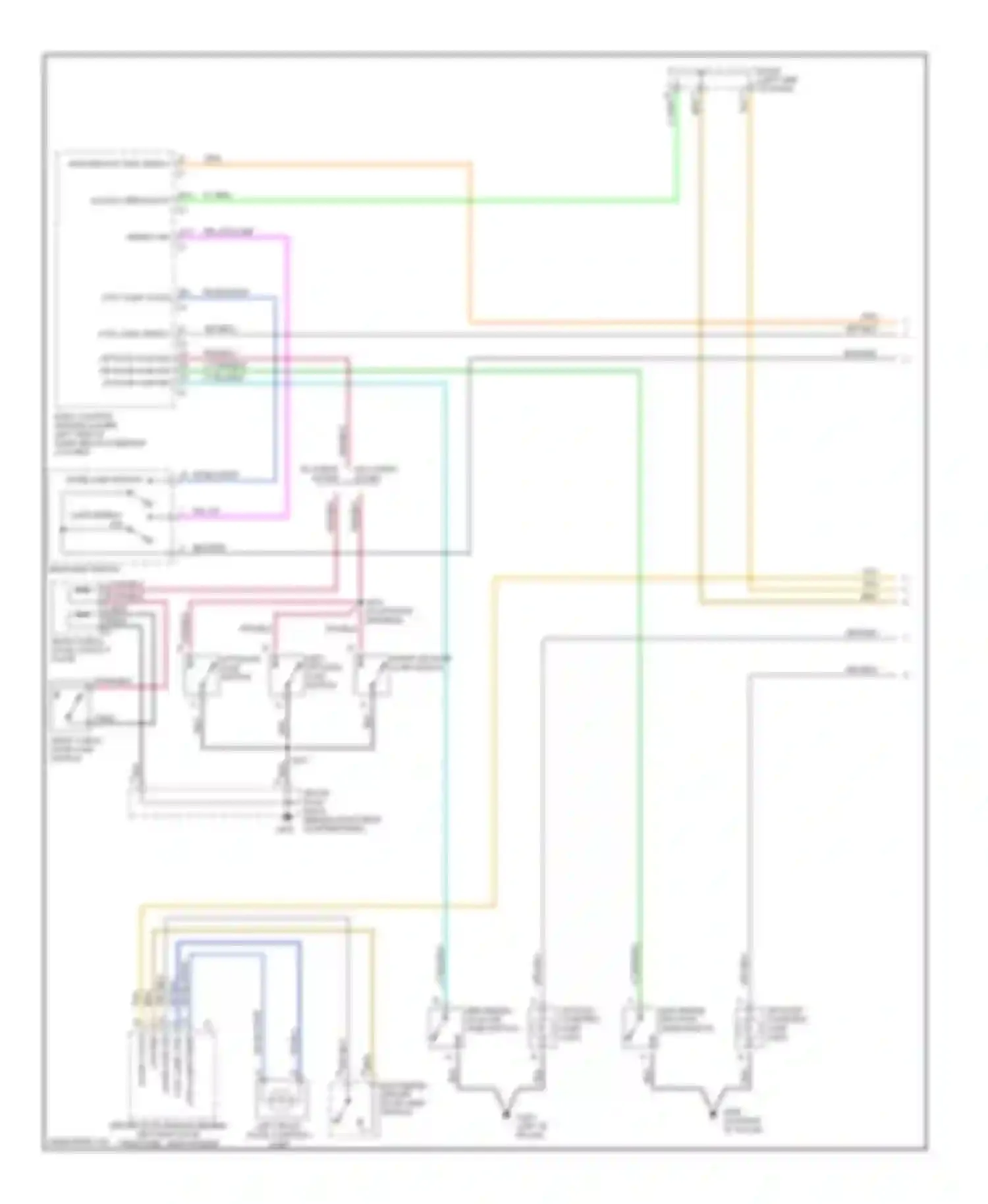 Wiring diagram splice pack for Chevrolet Tahoe II (1999-2006) (1 of 22)