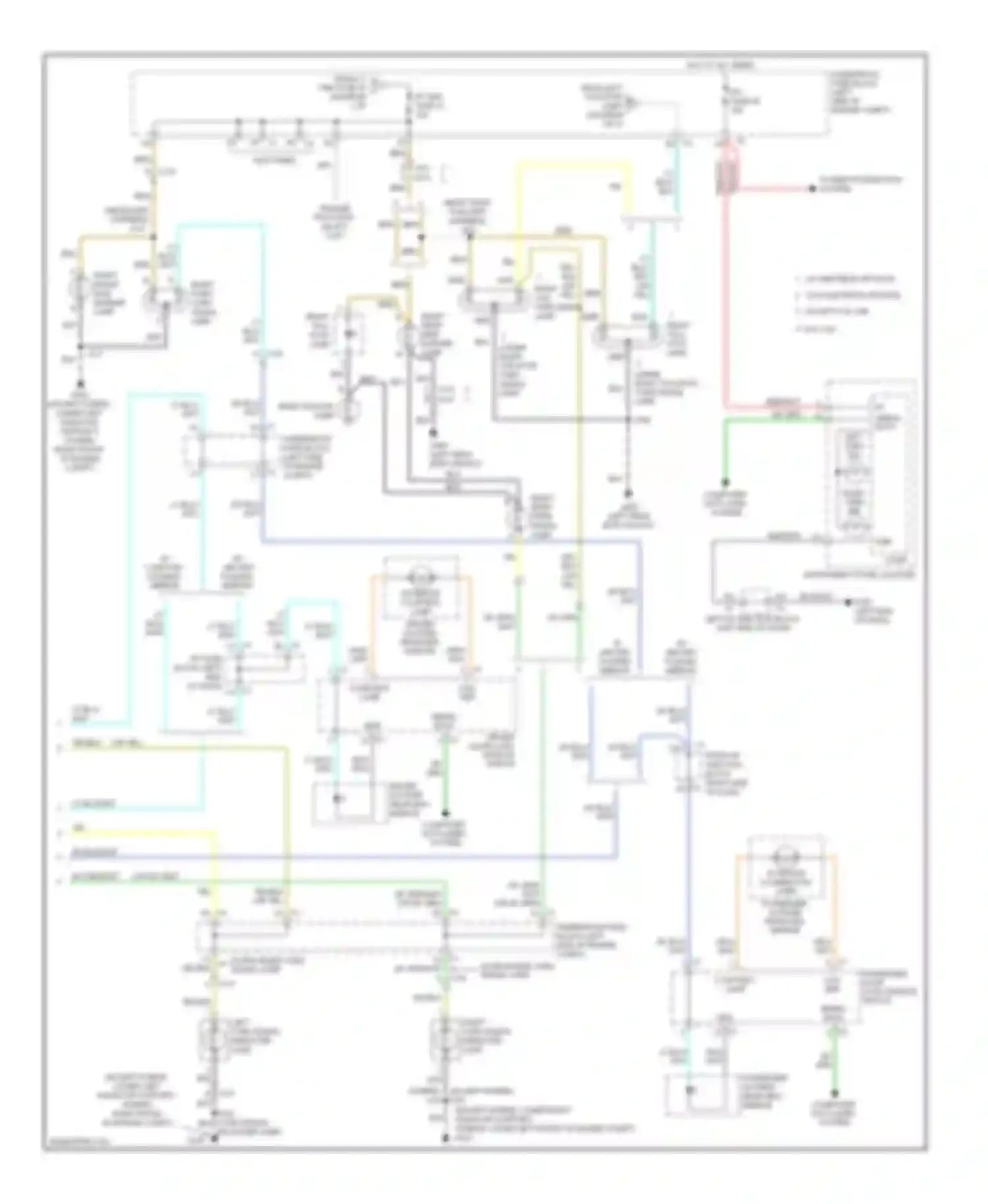 Tahoe Chevrolet III (2006-2014): Exterior lamps circuit (2 of 2)