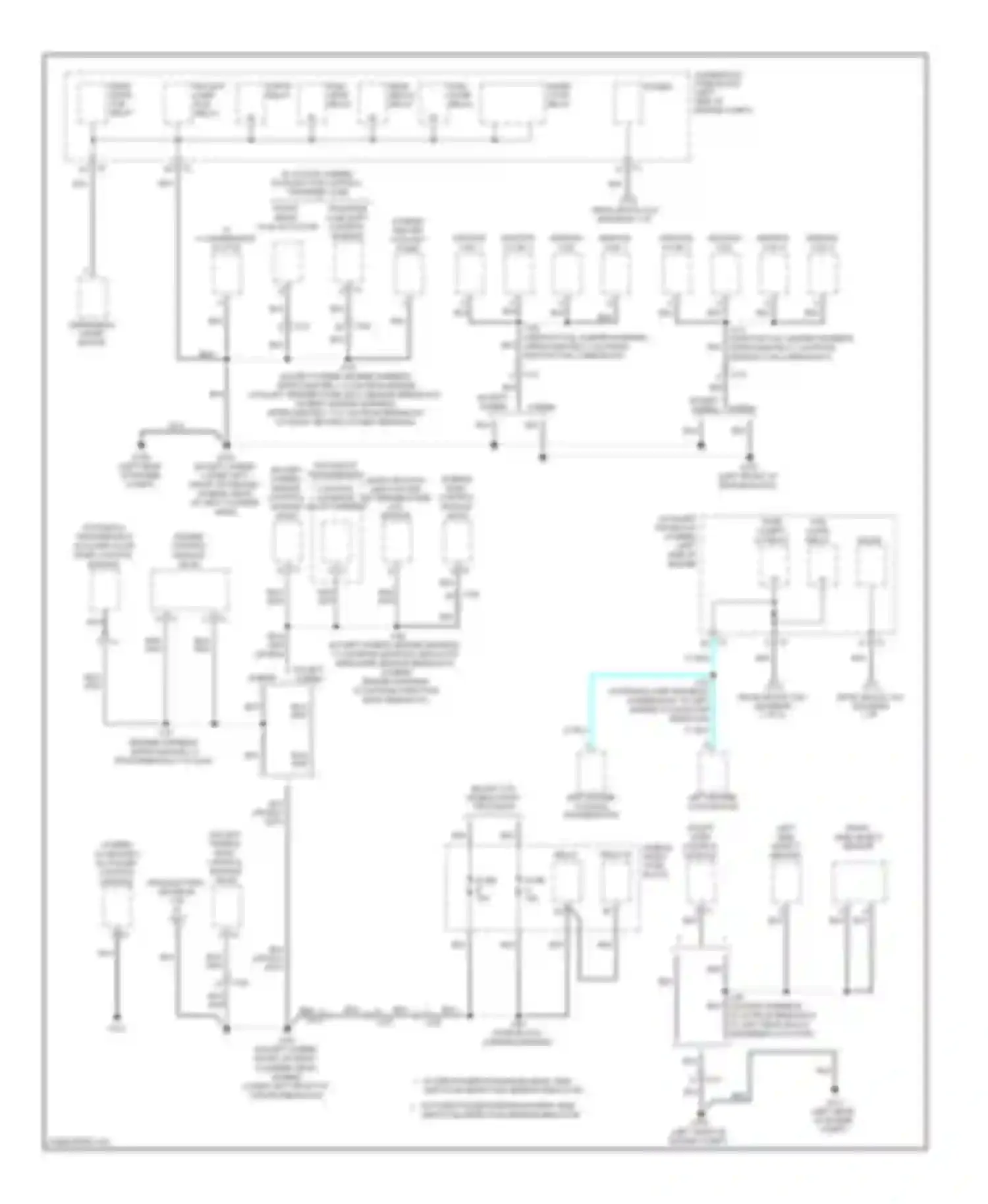Tahoe Chevrolet III (2006-2014): Ground distribution circuit (2 of 6)