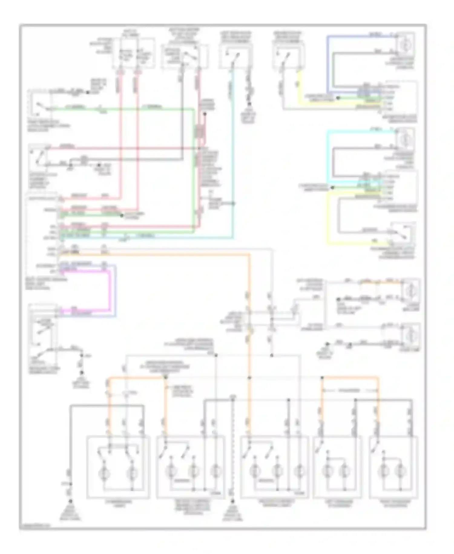 Tahoe Chevrolet III (2006-2014): Courtesy lamps circuit