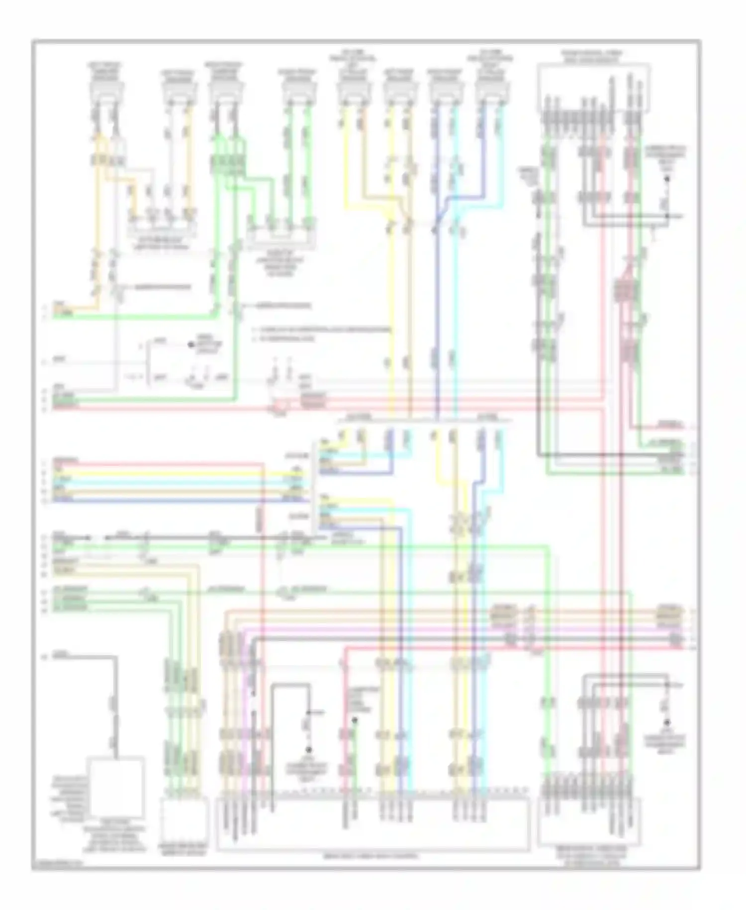 Tahoe Chevrolet III (2006-2014): Navigation circuit, without uqs & uqa (2 of 3)