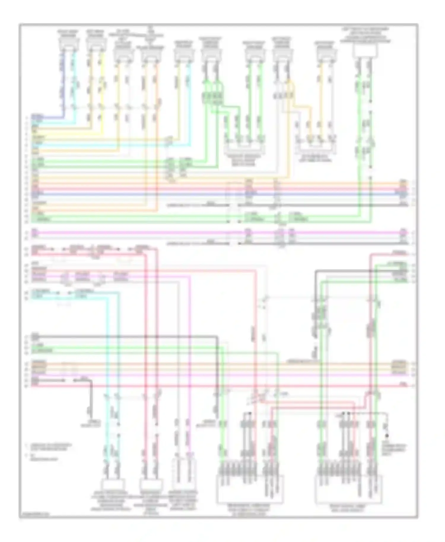 Tahoe Chevrolet III (2006-2014): Navigation circuit, without uys with uqs (3 of 4)