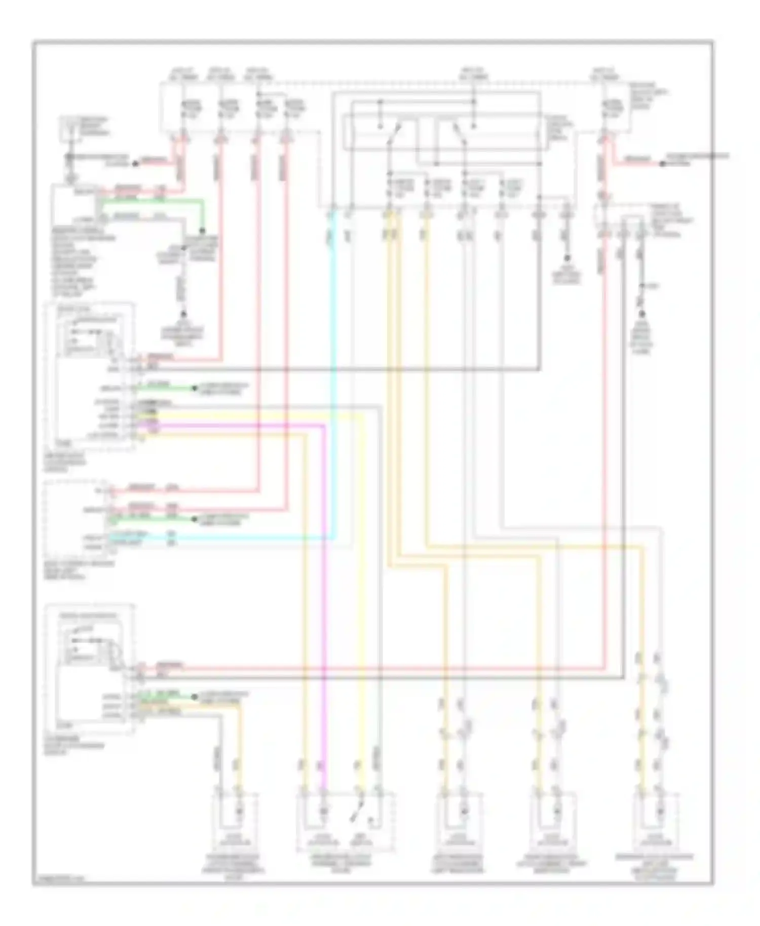 Tahoe Chevrolet III (2006-2014): Power door locks circuit