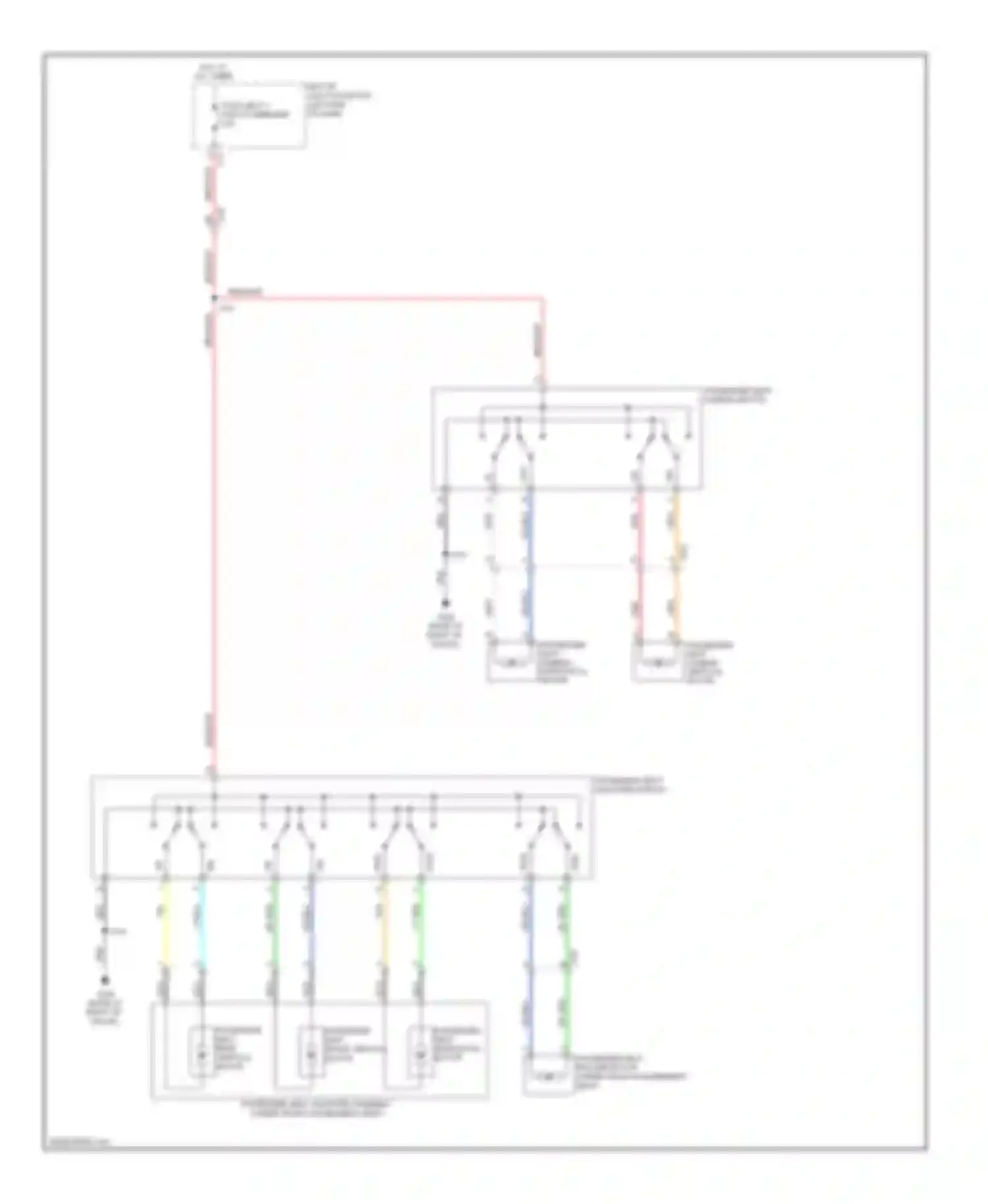 Tahoe Chevrolet III (2006-2014): Passenger power seat circuit, without bucket seats
