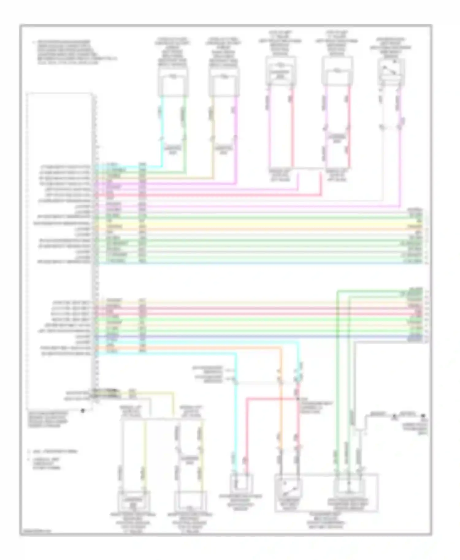 Tahoe Chevrolet III (2006-2014): Supplemental restraints circuit (1 of 3)