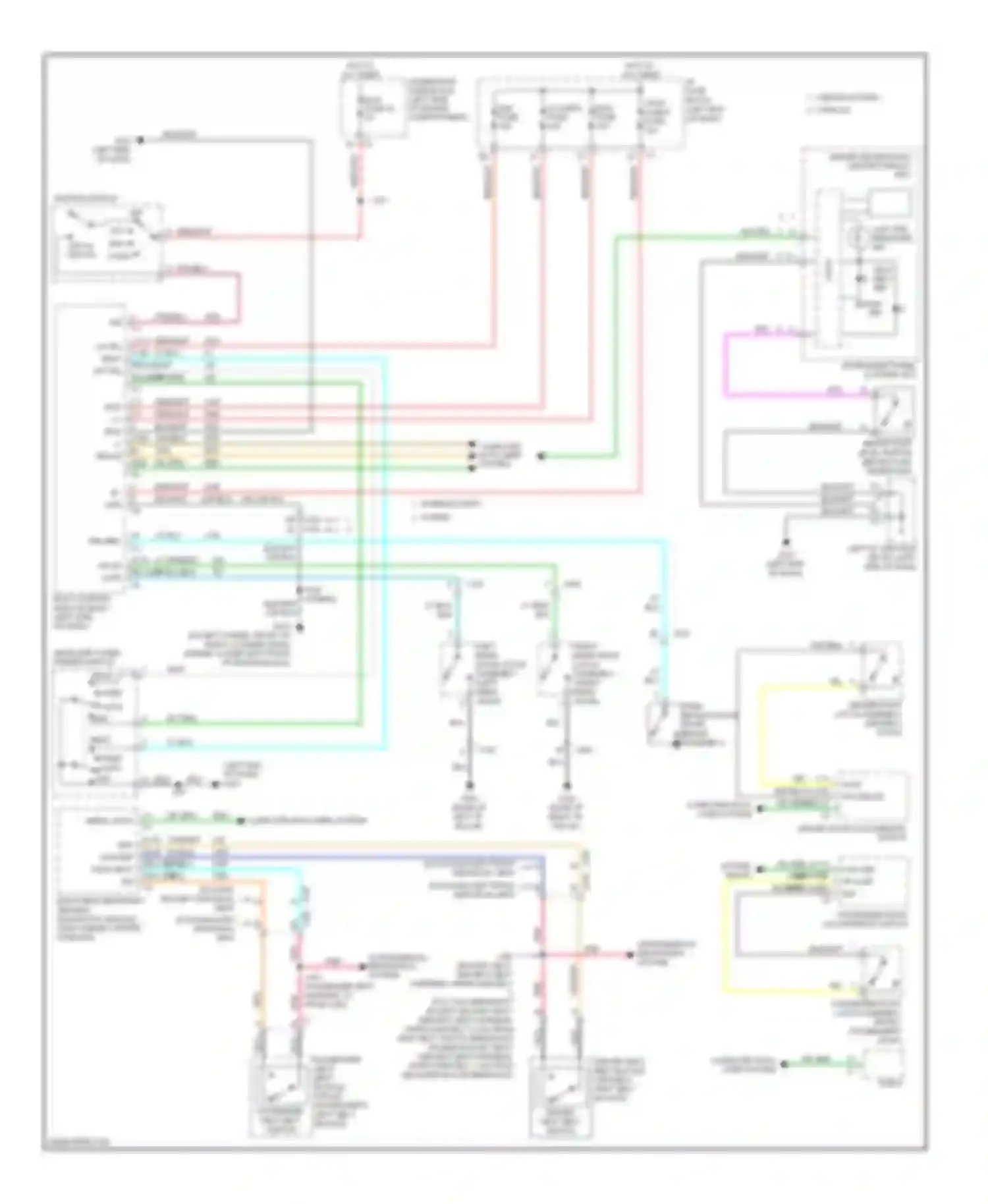 Tahoe Chevrolet III (2006-2014): Warning systems circuit