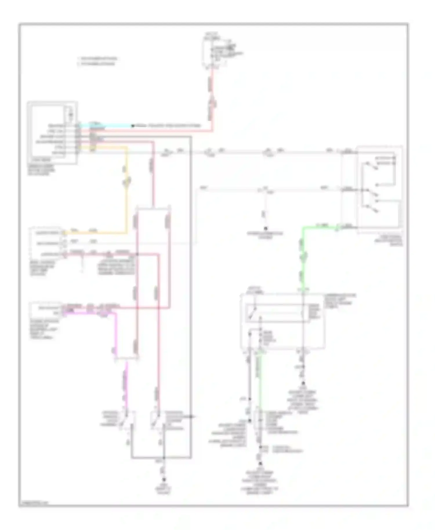 Tahoe Chevrolet III (2006-2014): Rear wiper/washer circuit