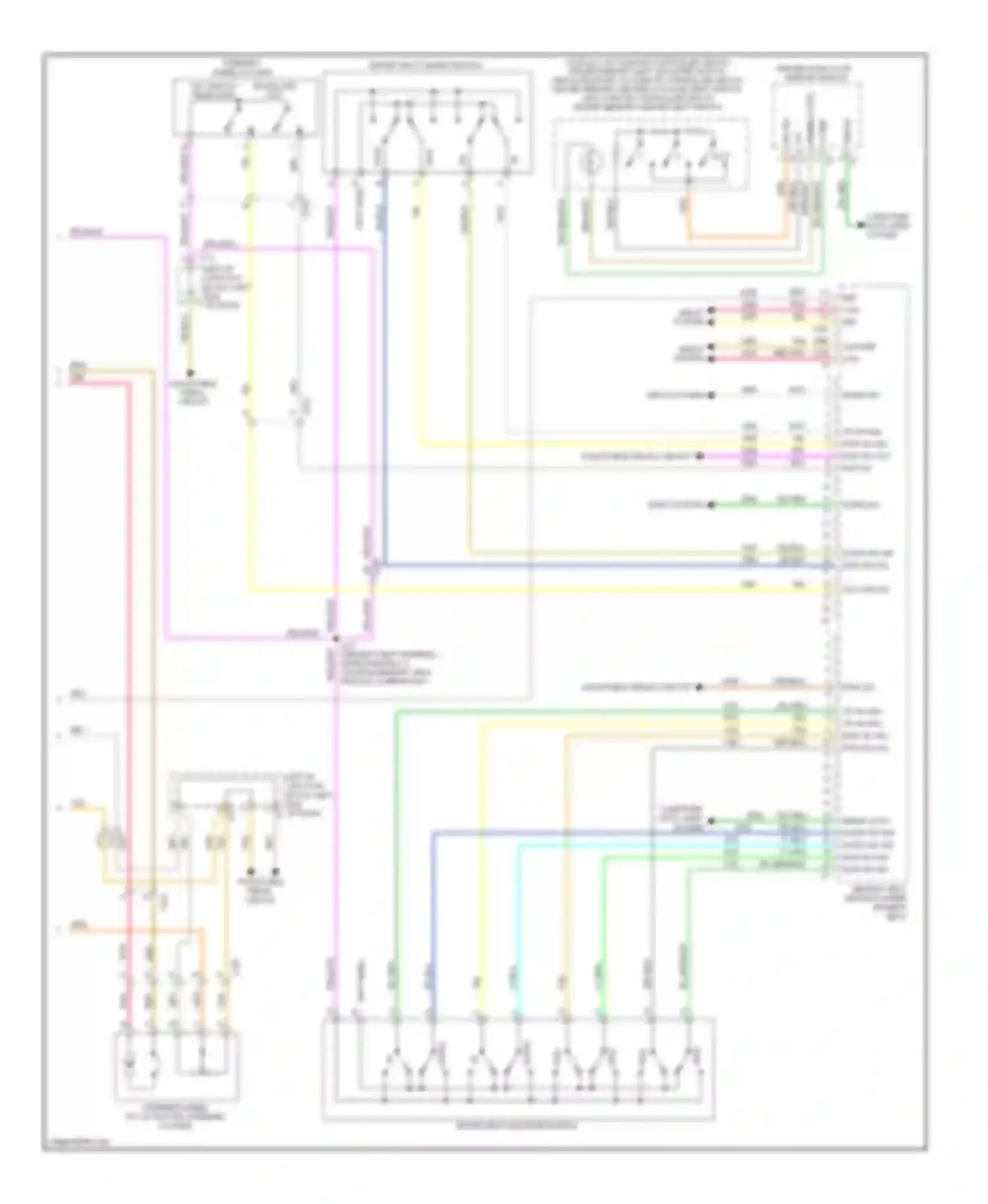 Wiring diagram adjustable pedals circuit for Chevrolet Tahoe III (2006-2014) (2 of 2)