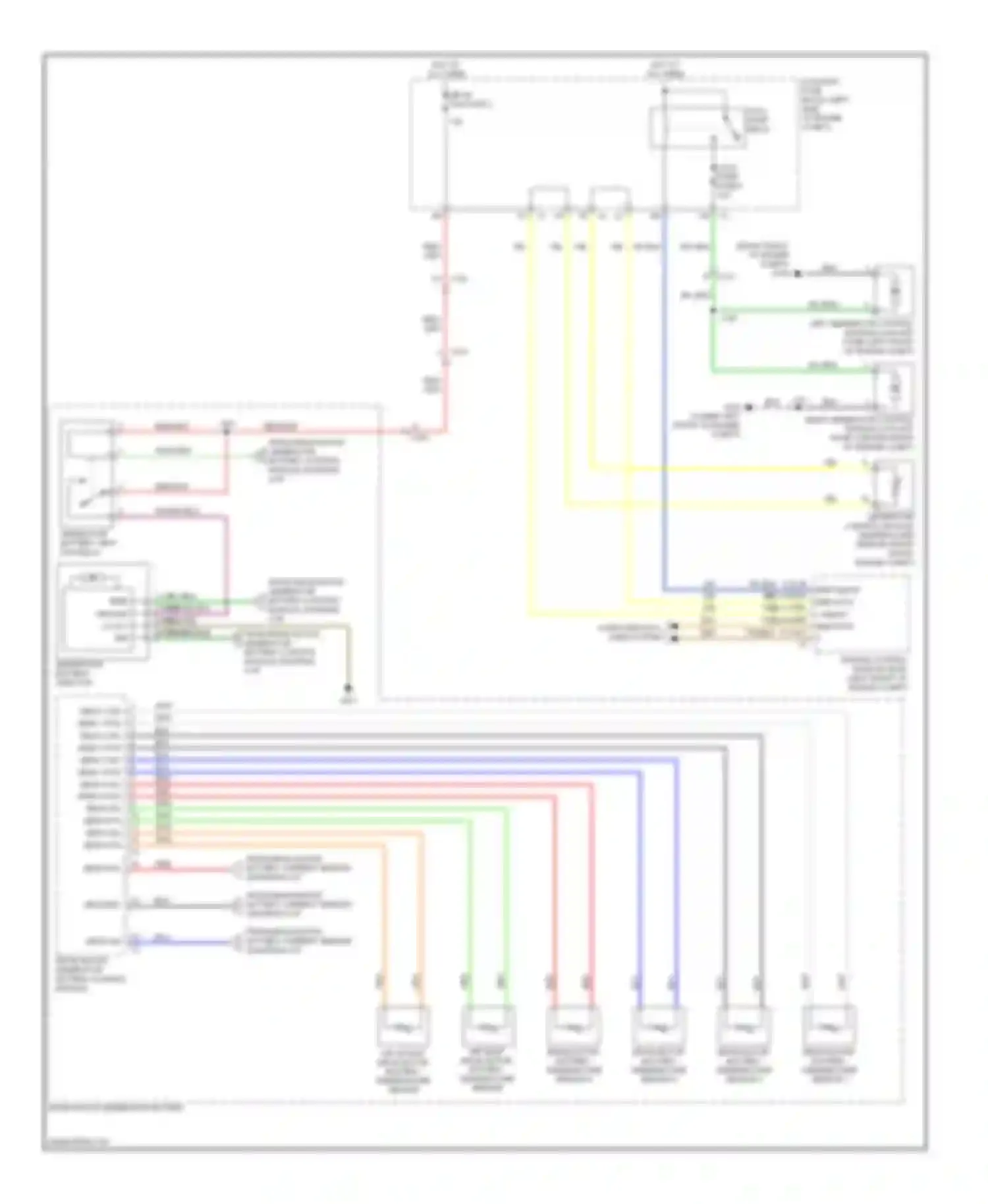 Wiring diagram air outlet drive motor battery temperature sensor for Chevrolet Tahoe III (2006-2014) (1 of 1)