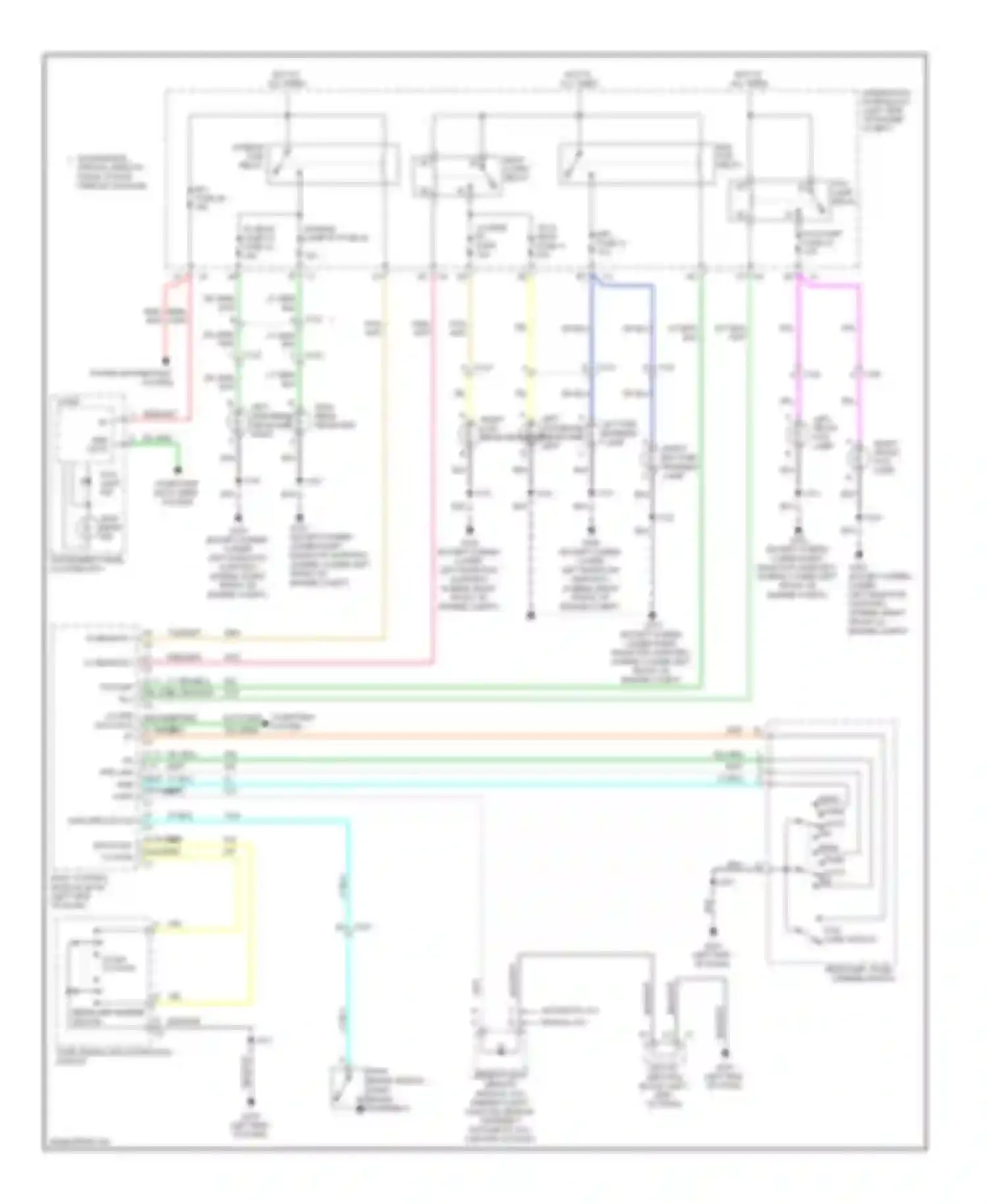 Wiring diagram automatic a/c manual a/c for Chevrolet Tahoe III (2006-2014) (1 of 1)